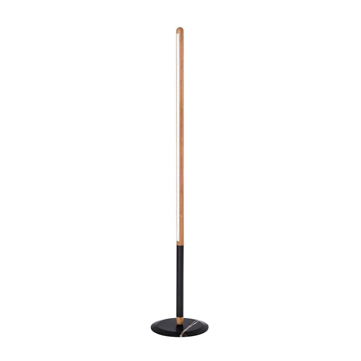 Nomon Linea Uno Floor Lamp in oak and graphite