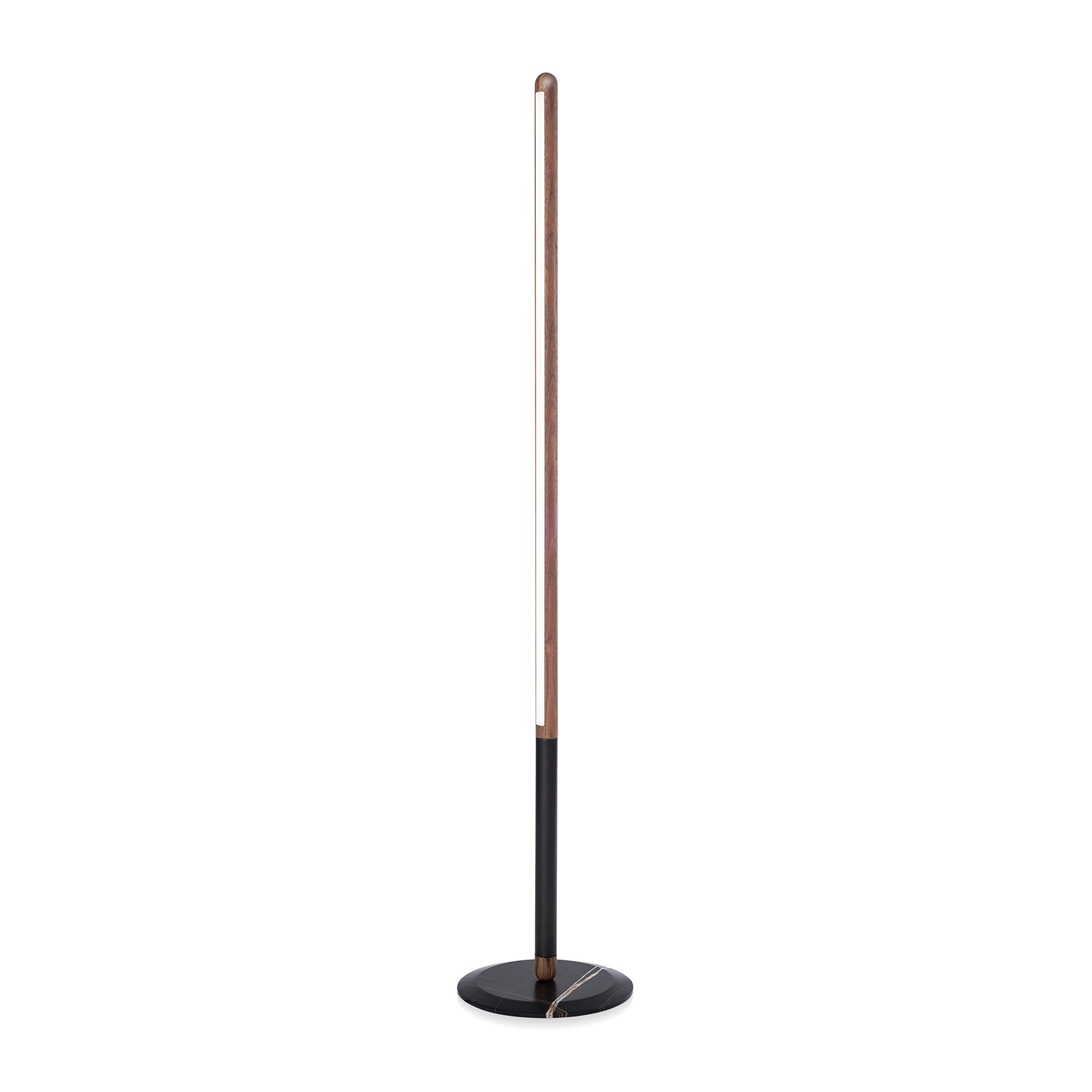 Nomon Linea Uno Floor Lamp in walnut and graphite