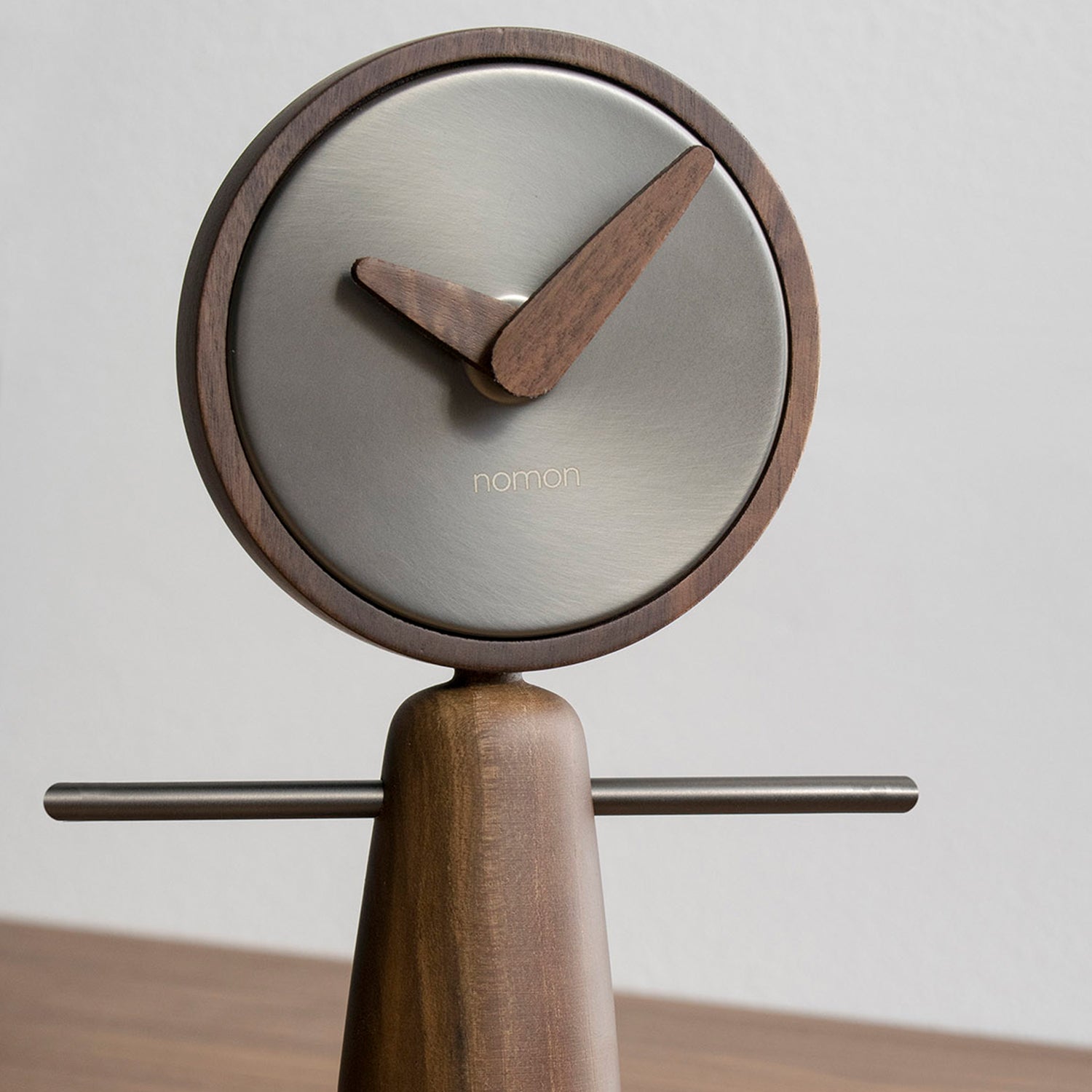 Nomon Nene Table Clock in Walnut & Graphite