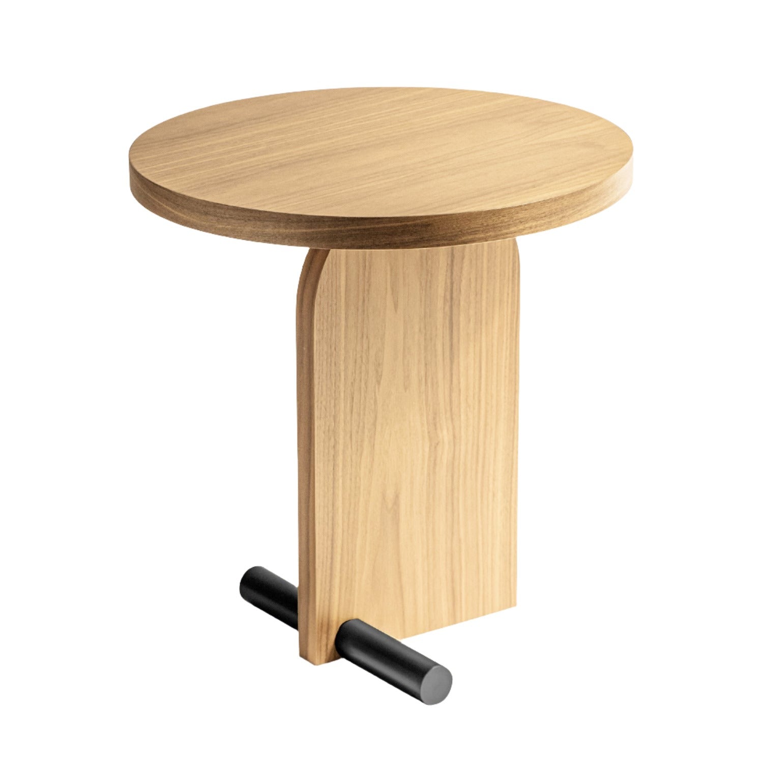 Nomon Side Table 48cm in oak and graphite