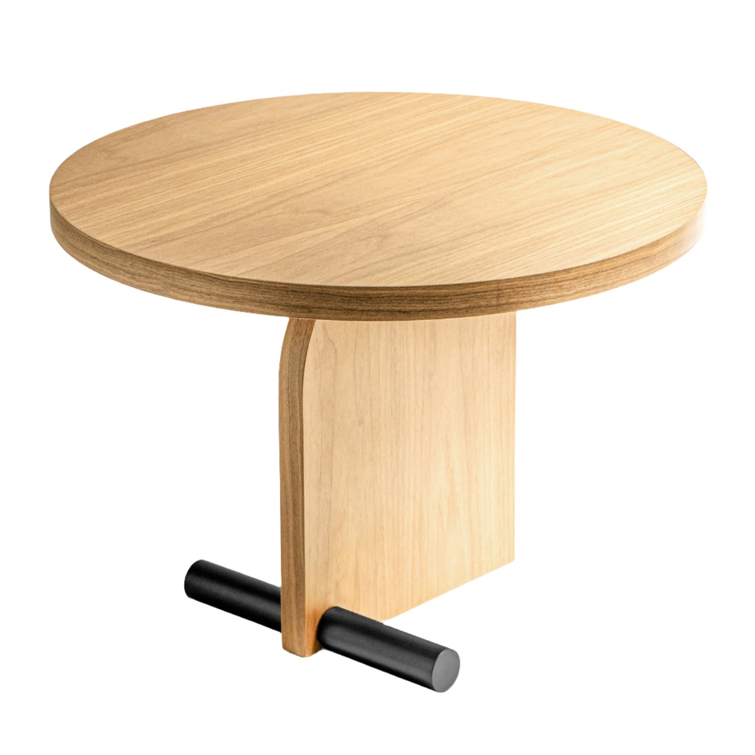 Nomon Side Table 59cm in oak and graphite