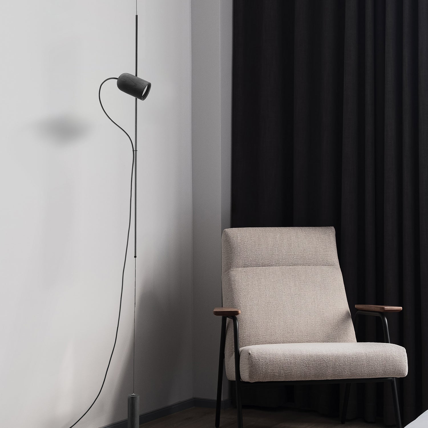 Nomon Onfa Pendant Lamp in black ash and graphite