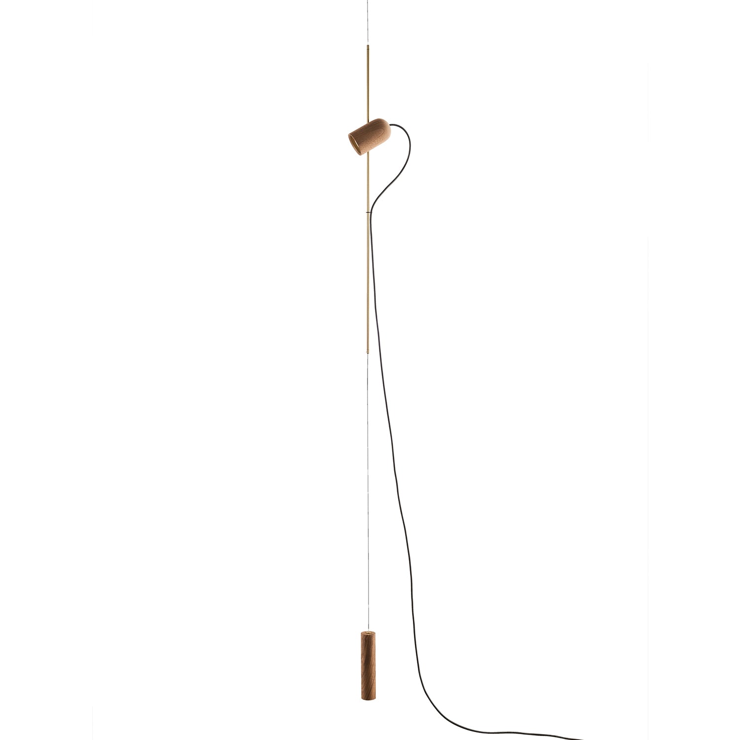 Nomon Onfa Pendant Lamp in walnut & brass