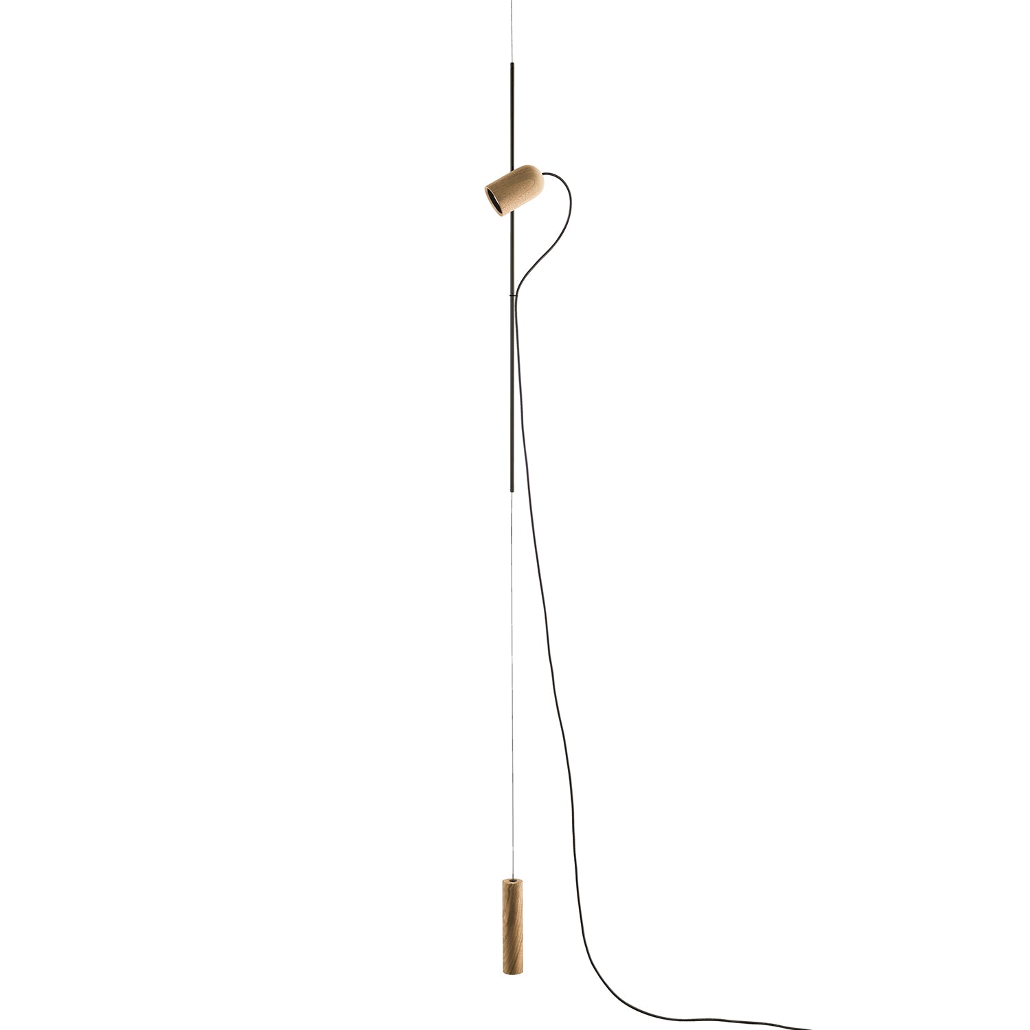 Nomon Onfa Pendant Lamp in oak and graphite