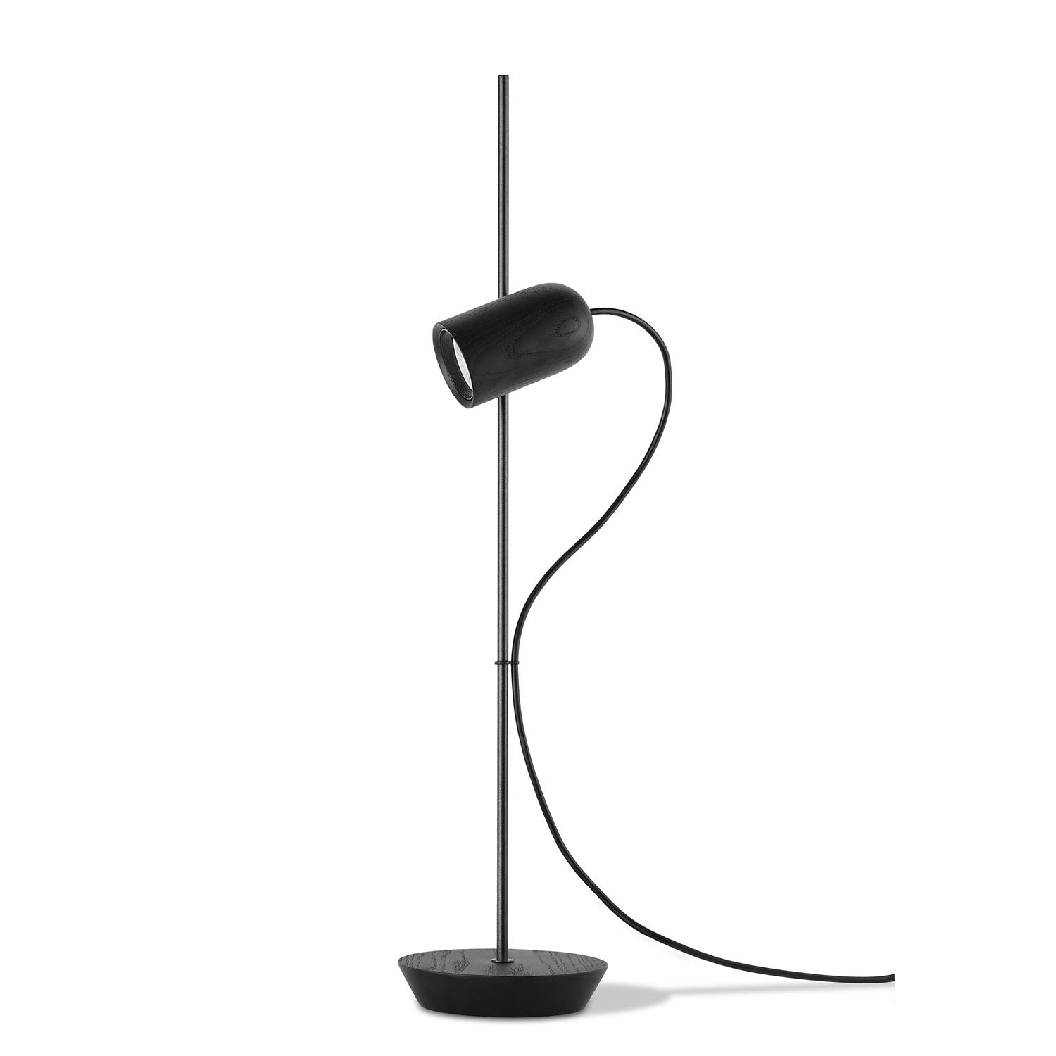 Nomon Sombremesa Table Lamp in black ash and graphite