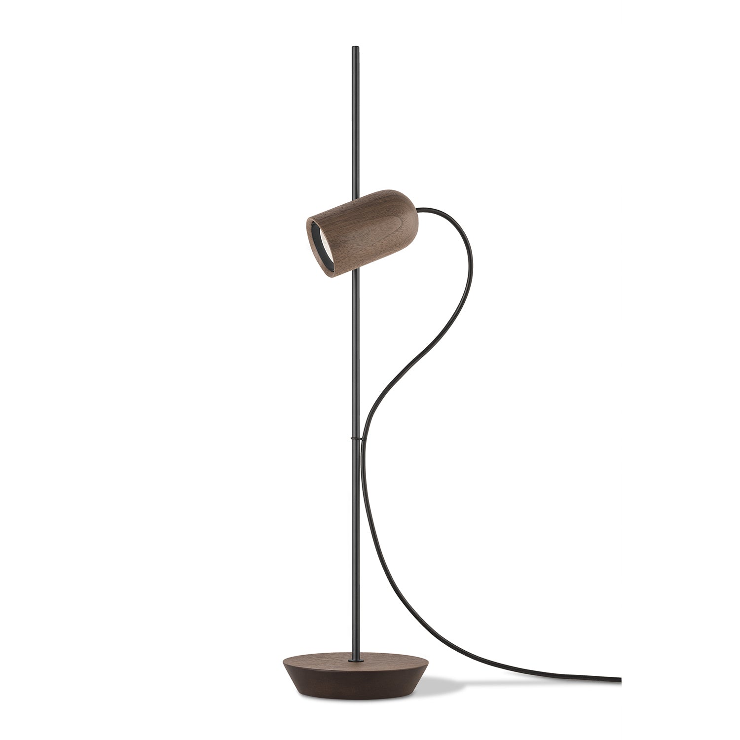 Nomon Sombremesa Table Lamp in walnut & graphite