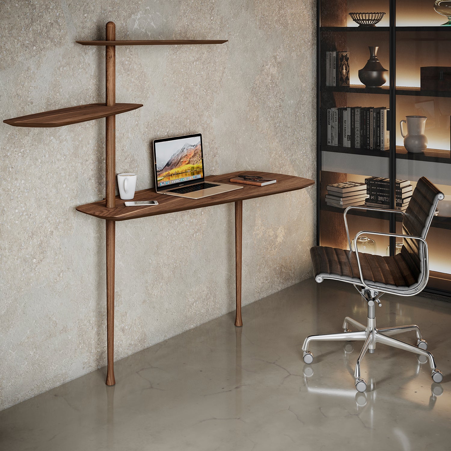 Nomon Escritorio Unica Desk in walnut