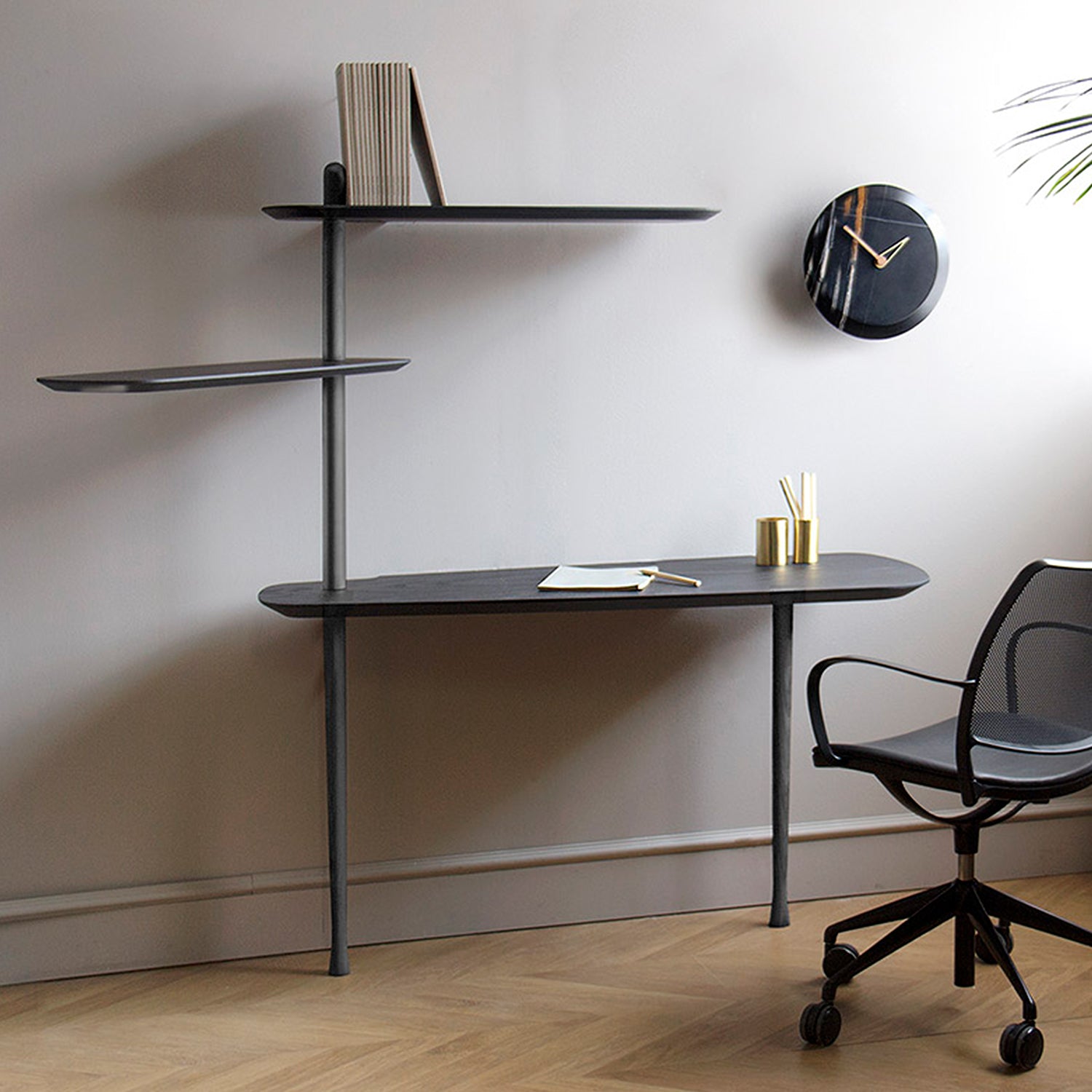 Nomon Escritorio Unica Desk in black ash