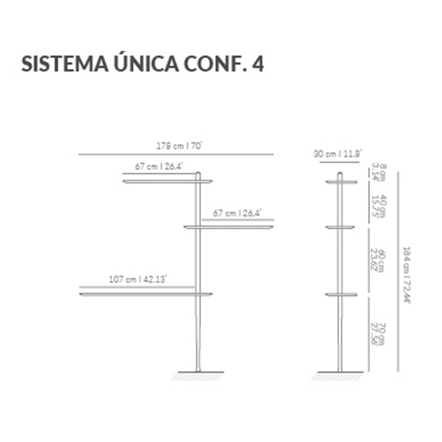 Nomon Unica Shelving System Configuration 4