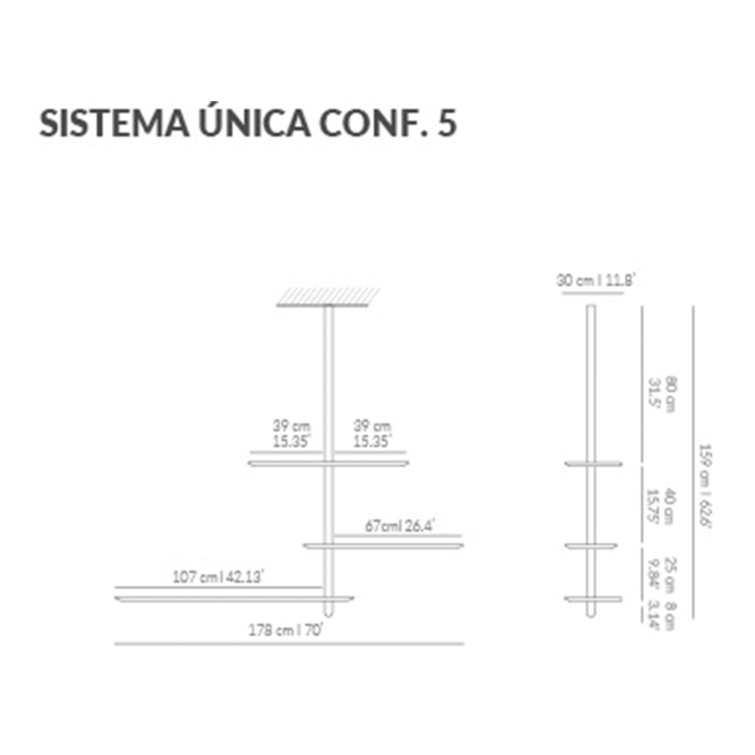 Nomon Unica Shelving System Configuration 5