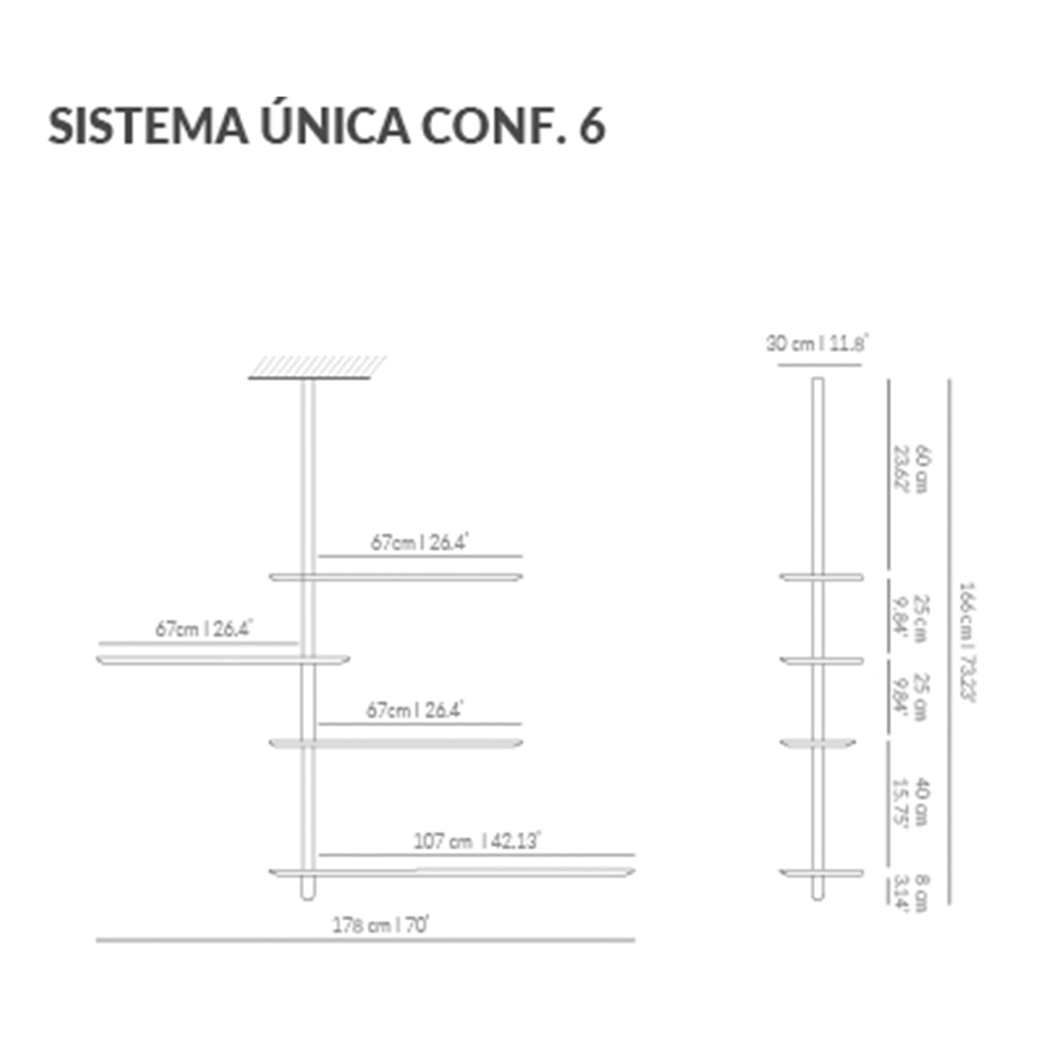 Nomon Unica Shelving System Configuration 6