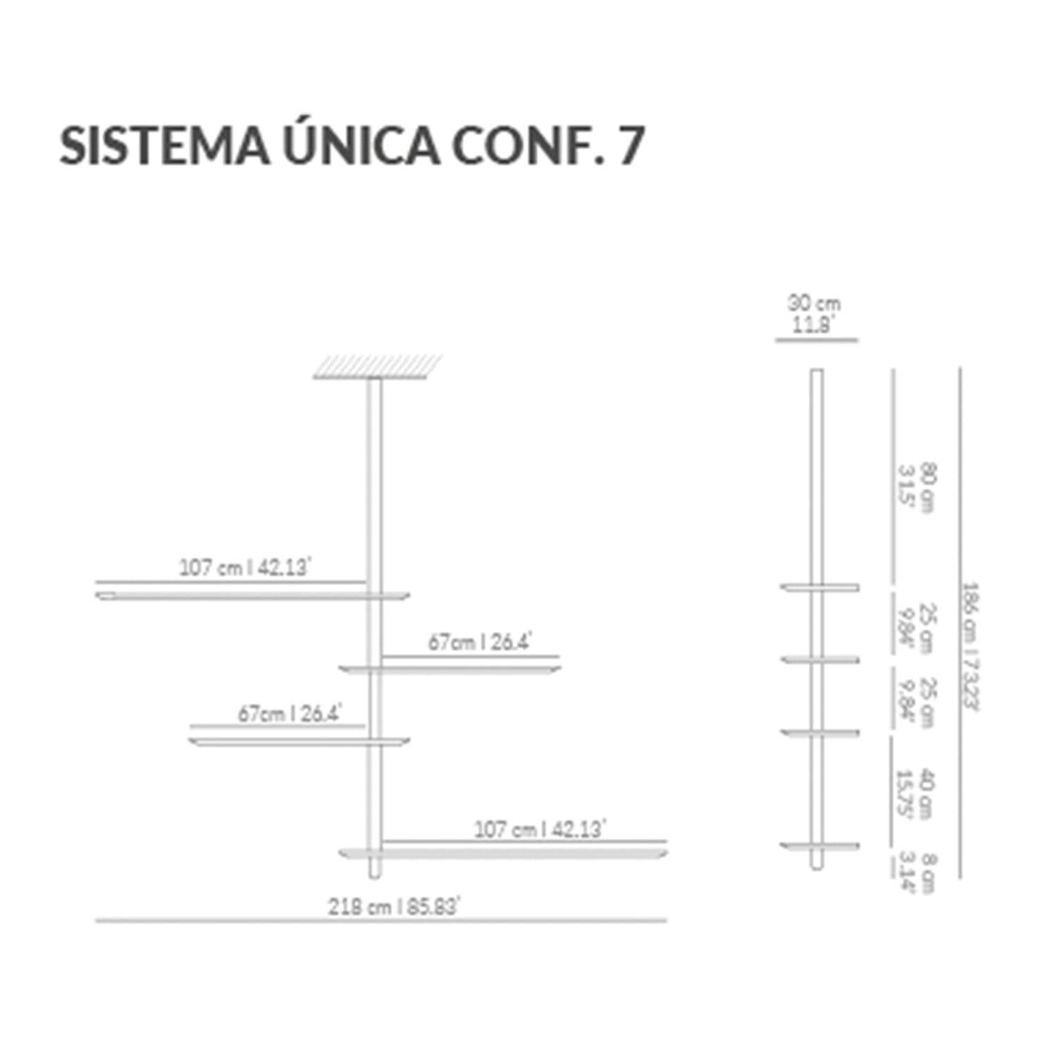 Nomon Unica Shelving System Configuration 7