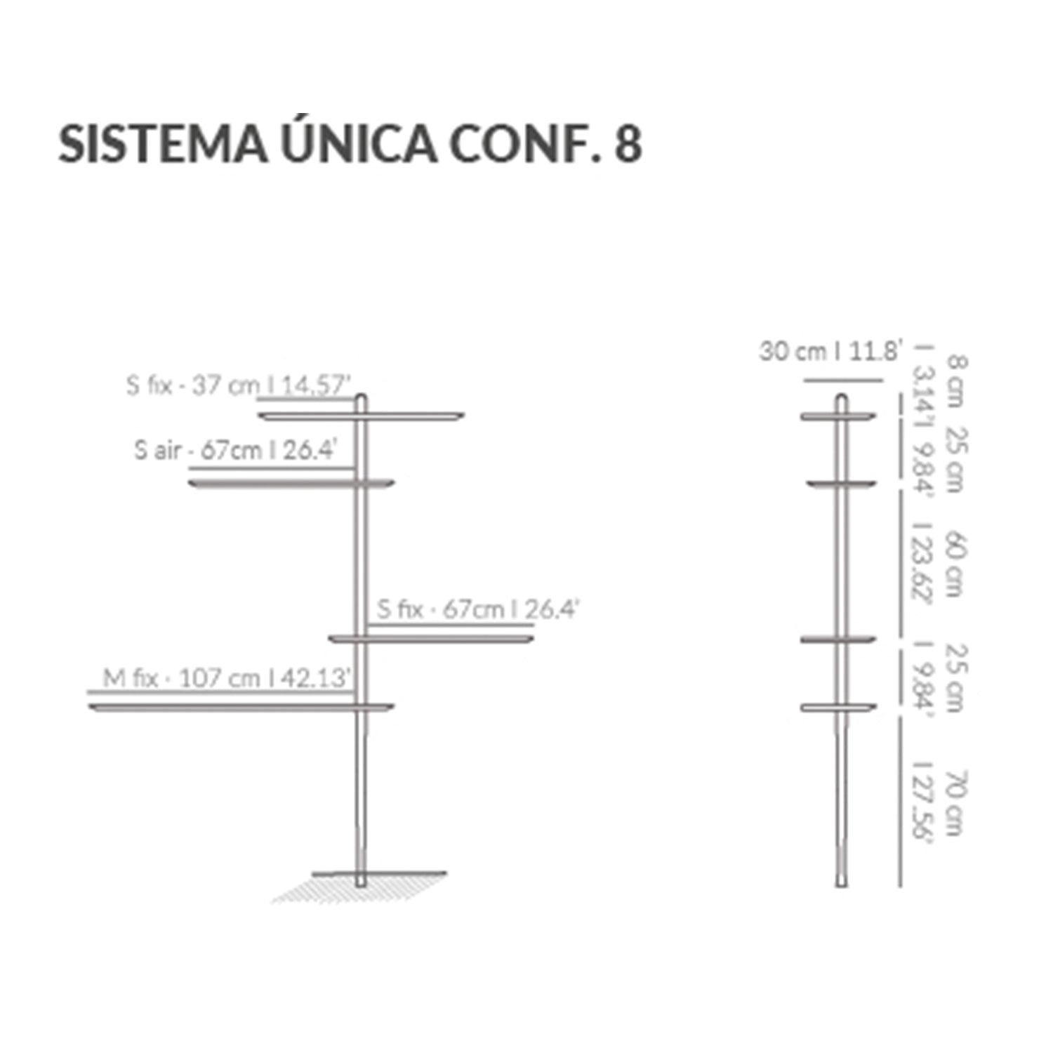 Nomon Unica Shelving System Configuration 8