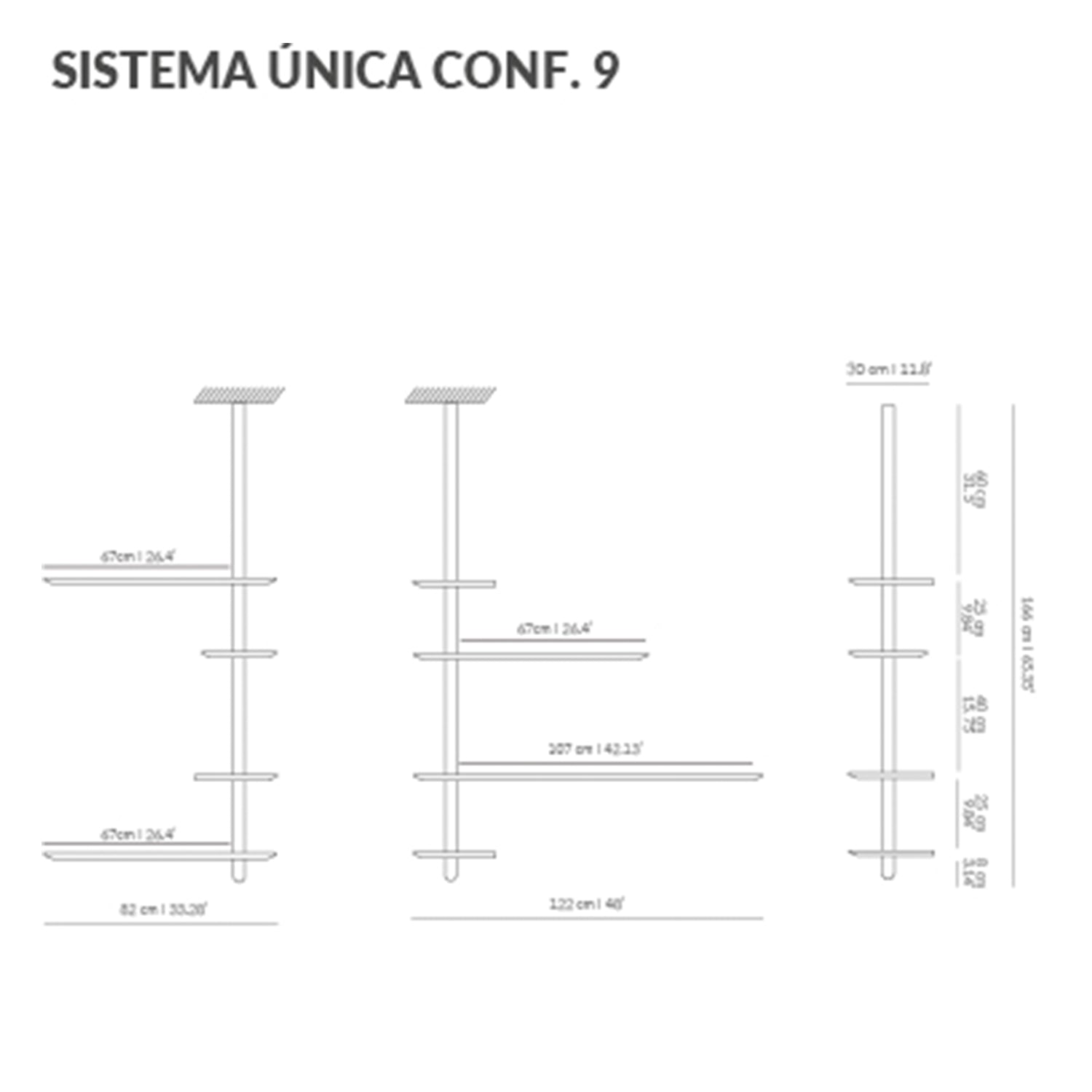 Nomon Unica Shelving System Configuration 9