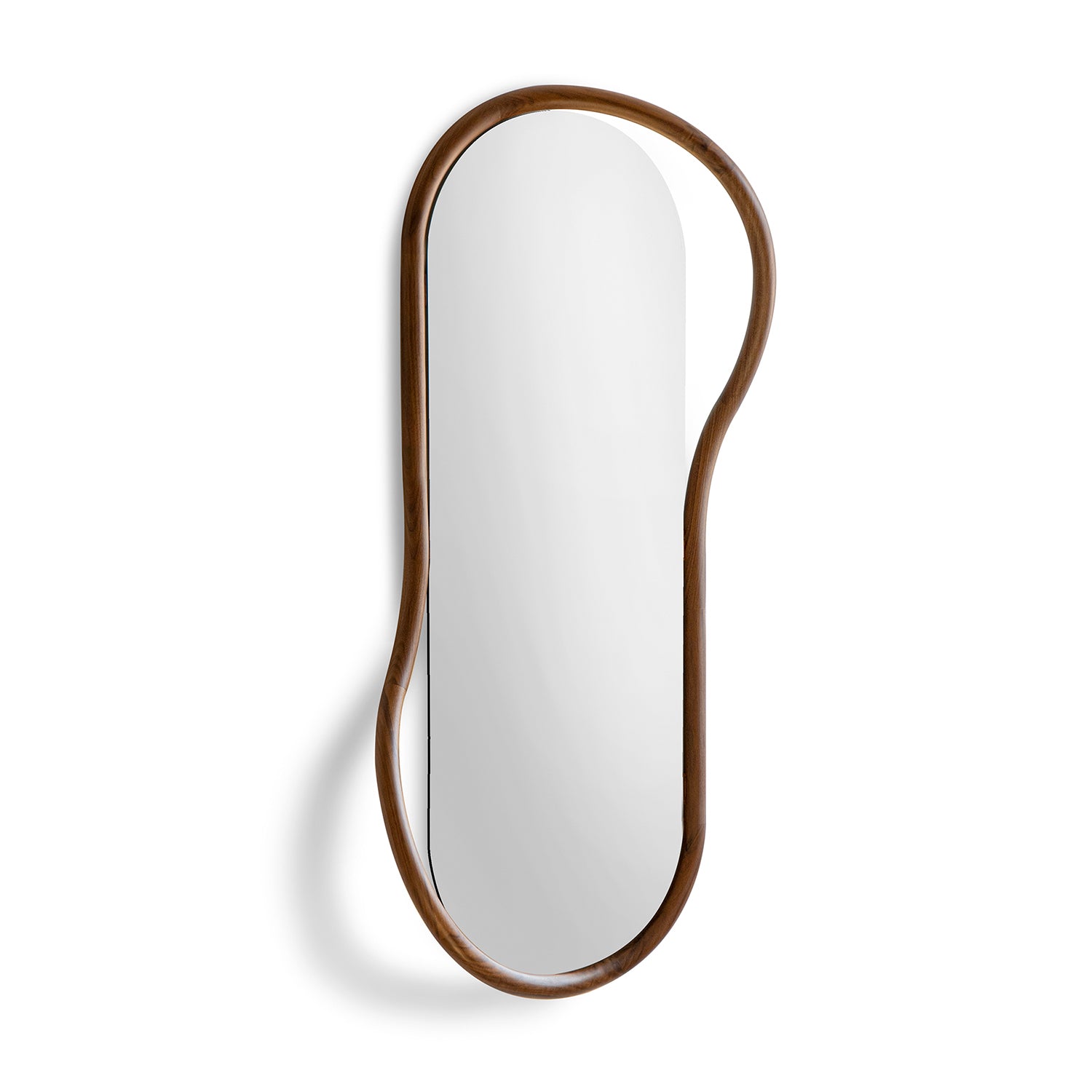 Nomon Espejo Unut Oval Mirror in walnut