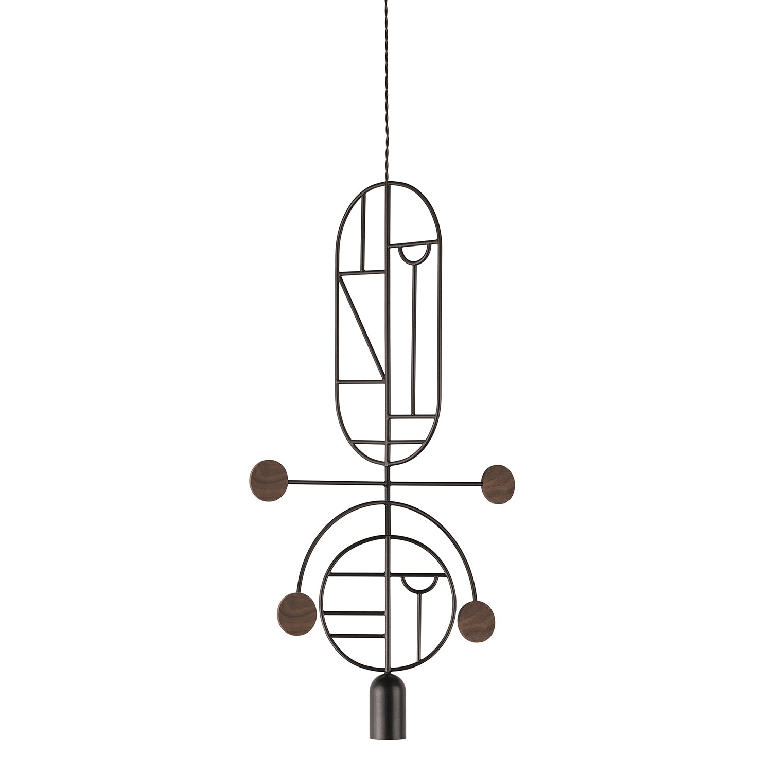 Nomon Wooden Dots Pendant Lamp in graphite configuration 10