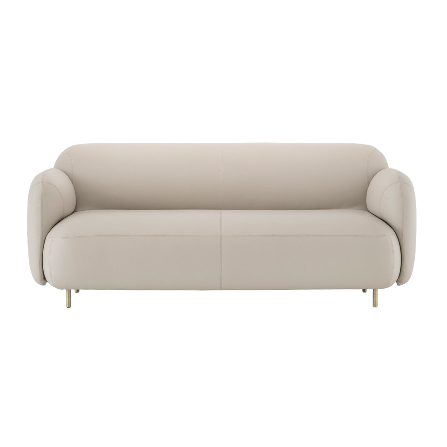 Pedrali Buddy 2 seater sofa in grey leather