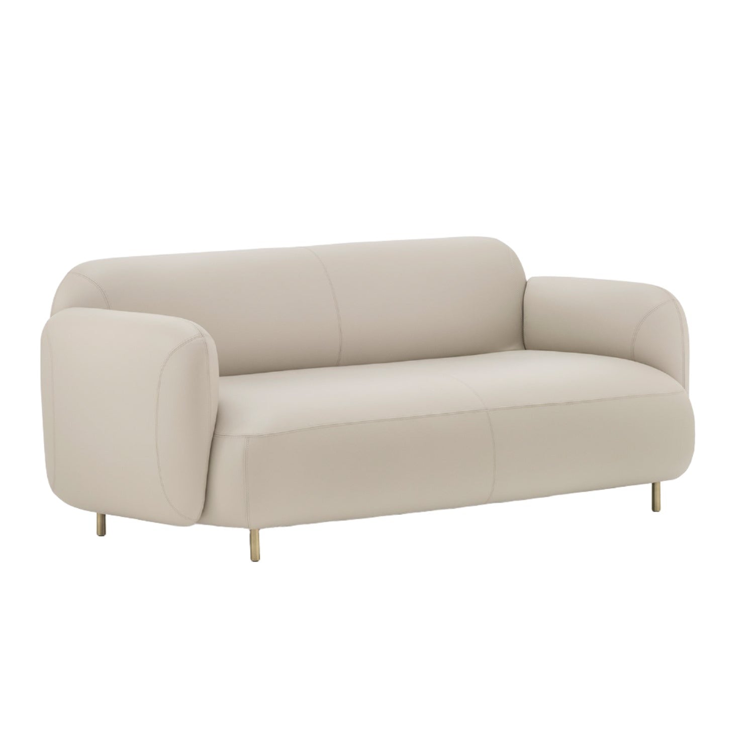 Pedrali Buddy 2 seater sofa in grey leather