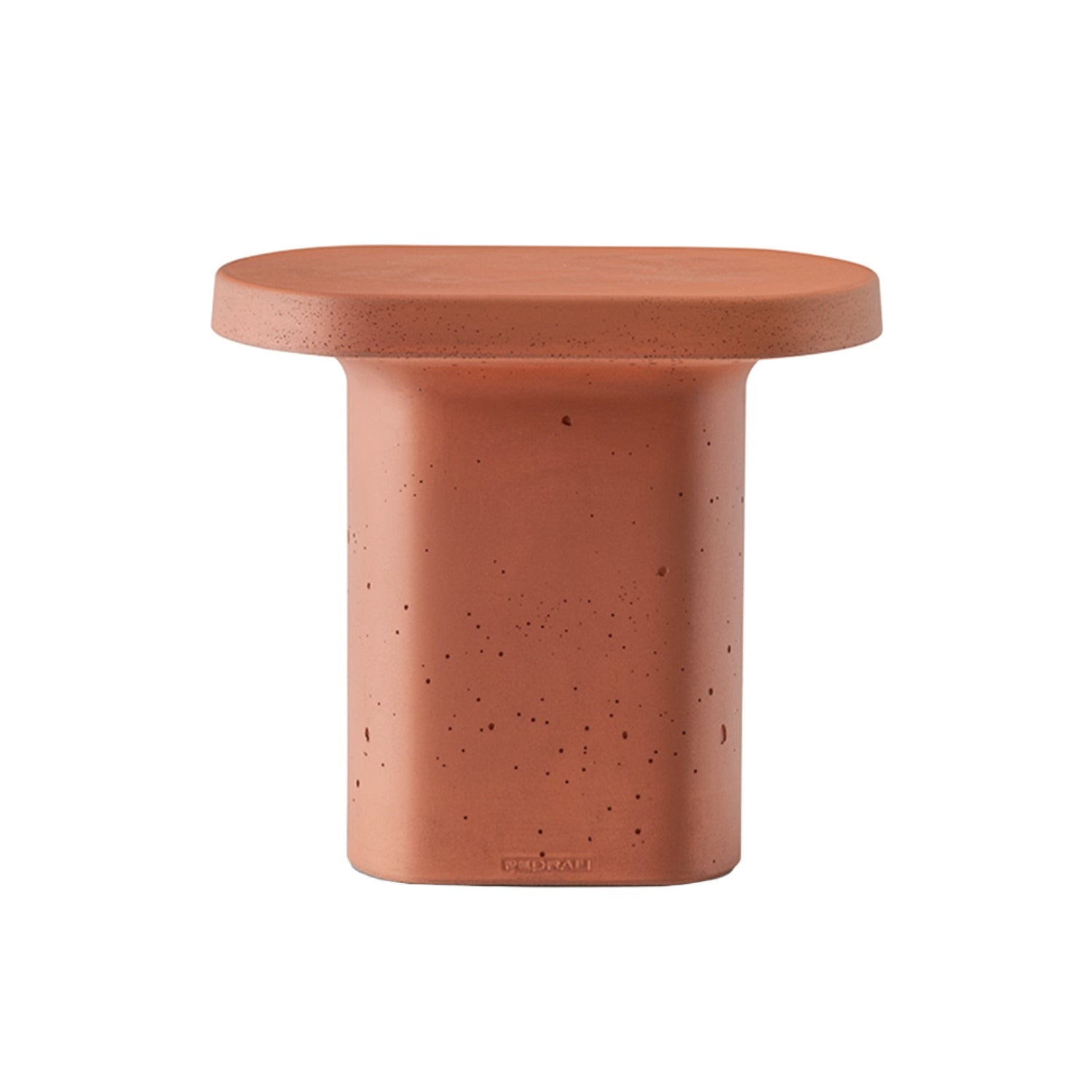 Pedrali Caementum side table in terracotta