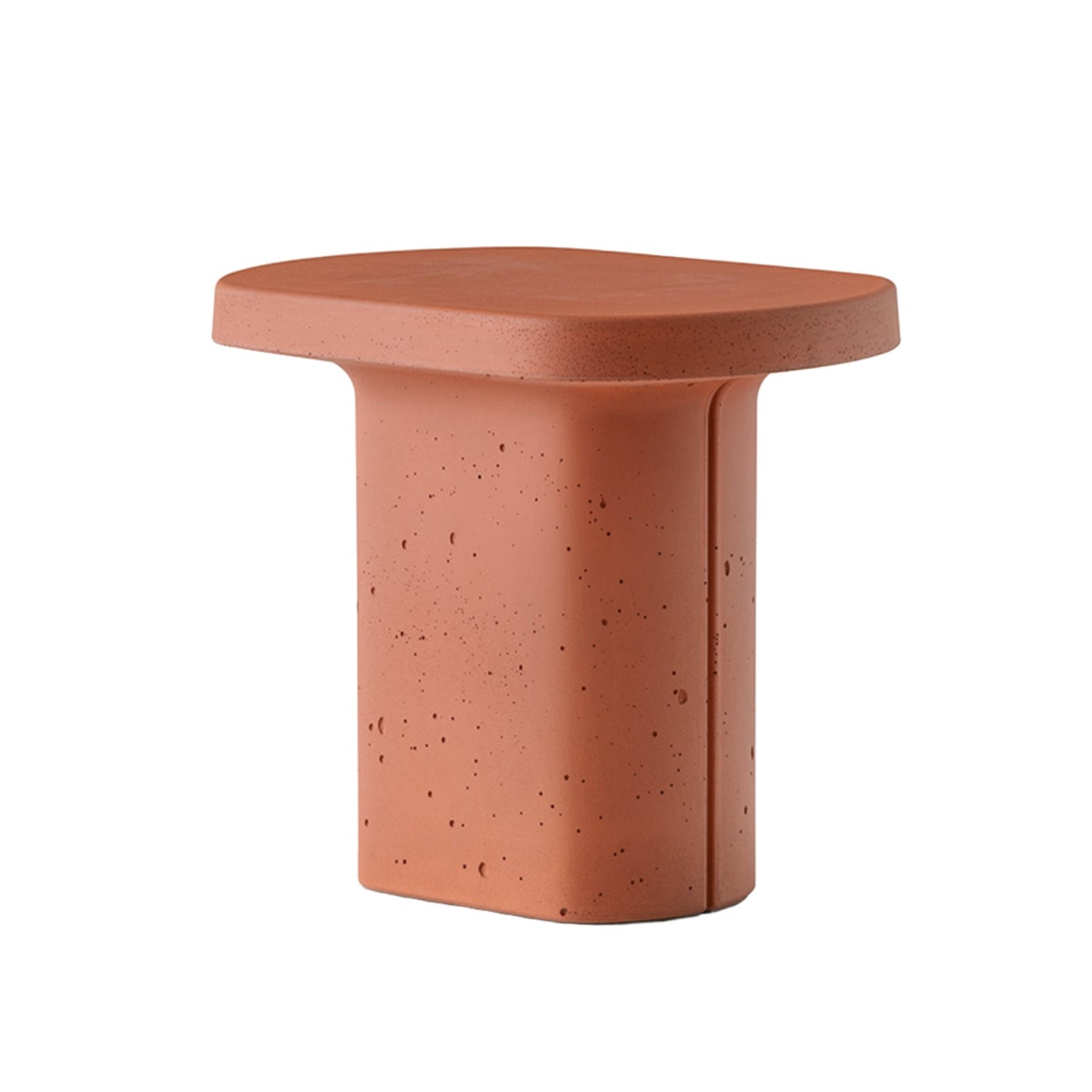 Pedrali Caementum side table in terracotta