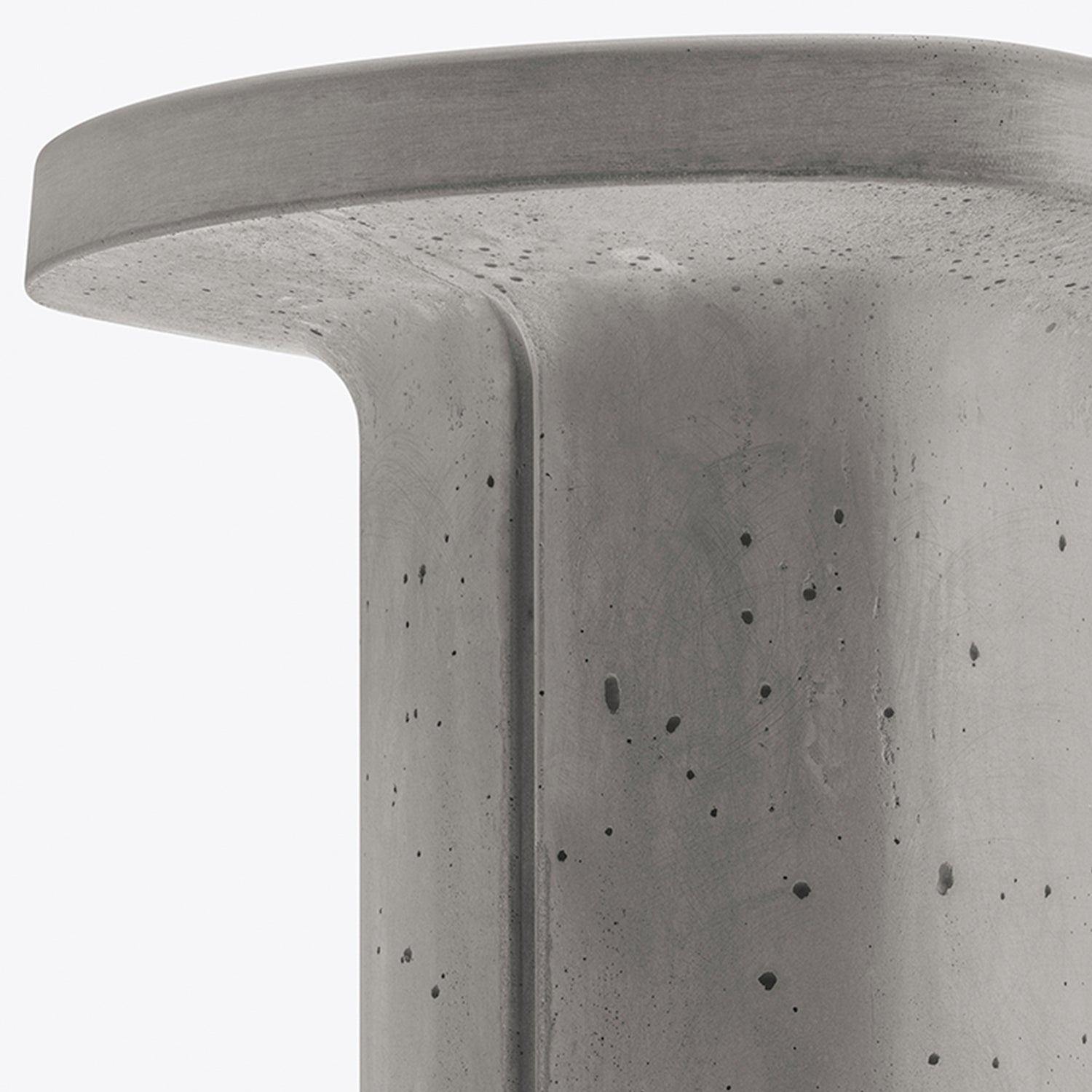 Pedrali Caementum side tables in dark grey detail image