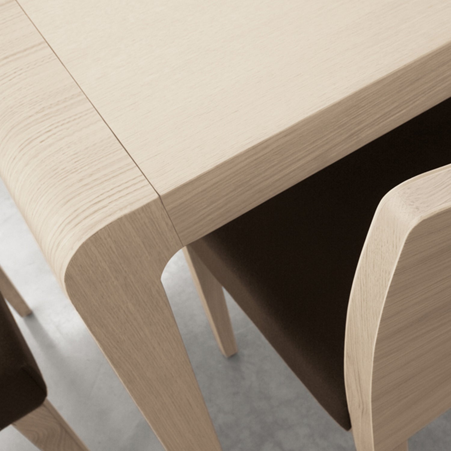 Pedrali Exteso Dining Table in bleached oak