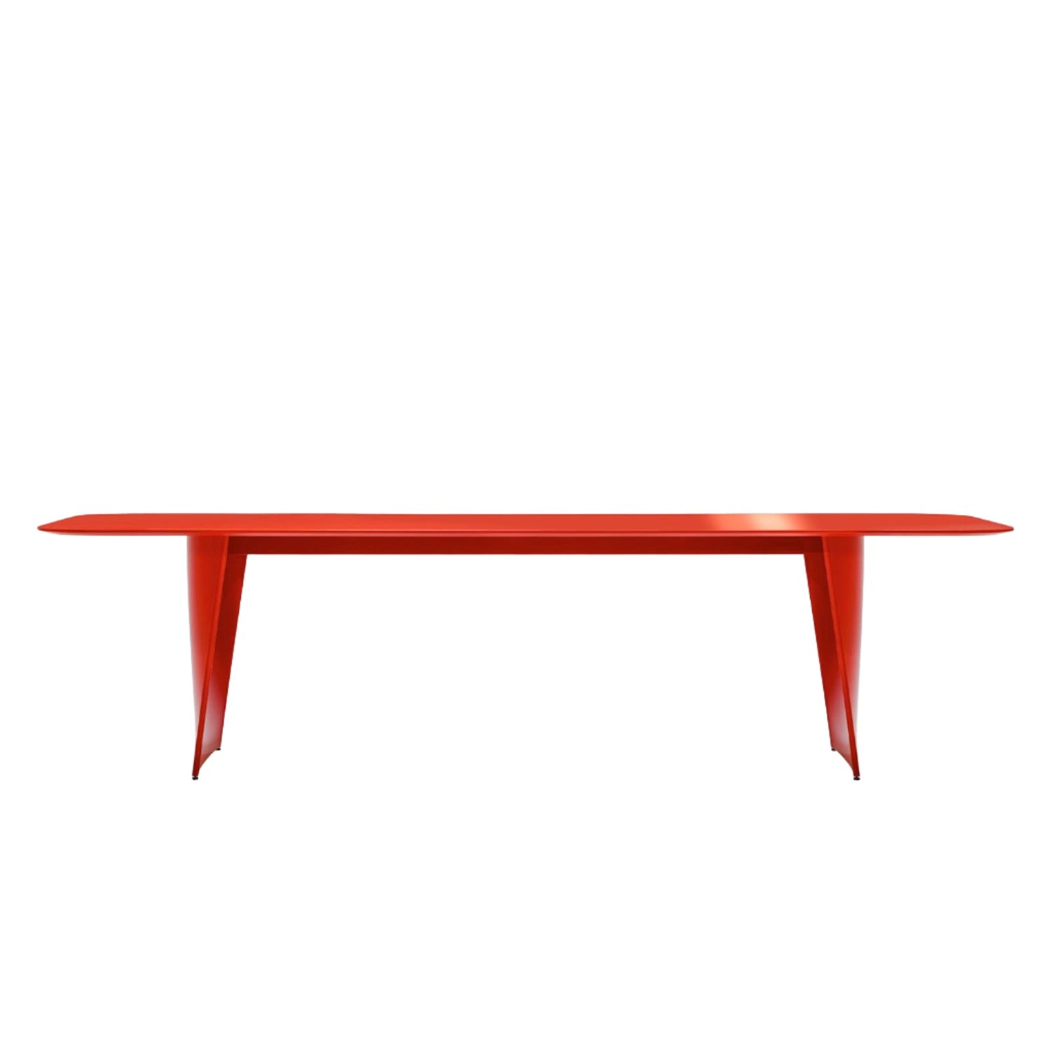 Pedrali Frank TFK Dining Table in glossy red