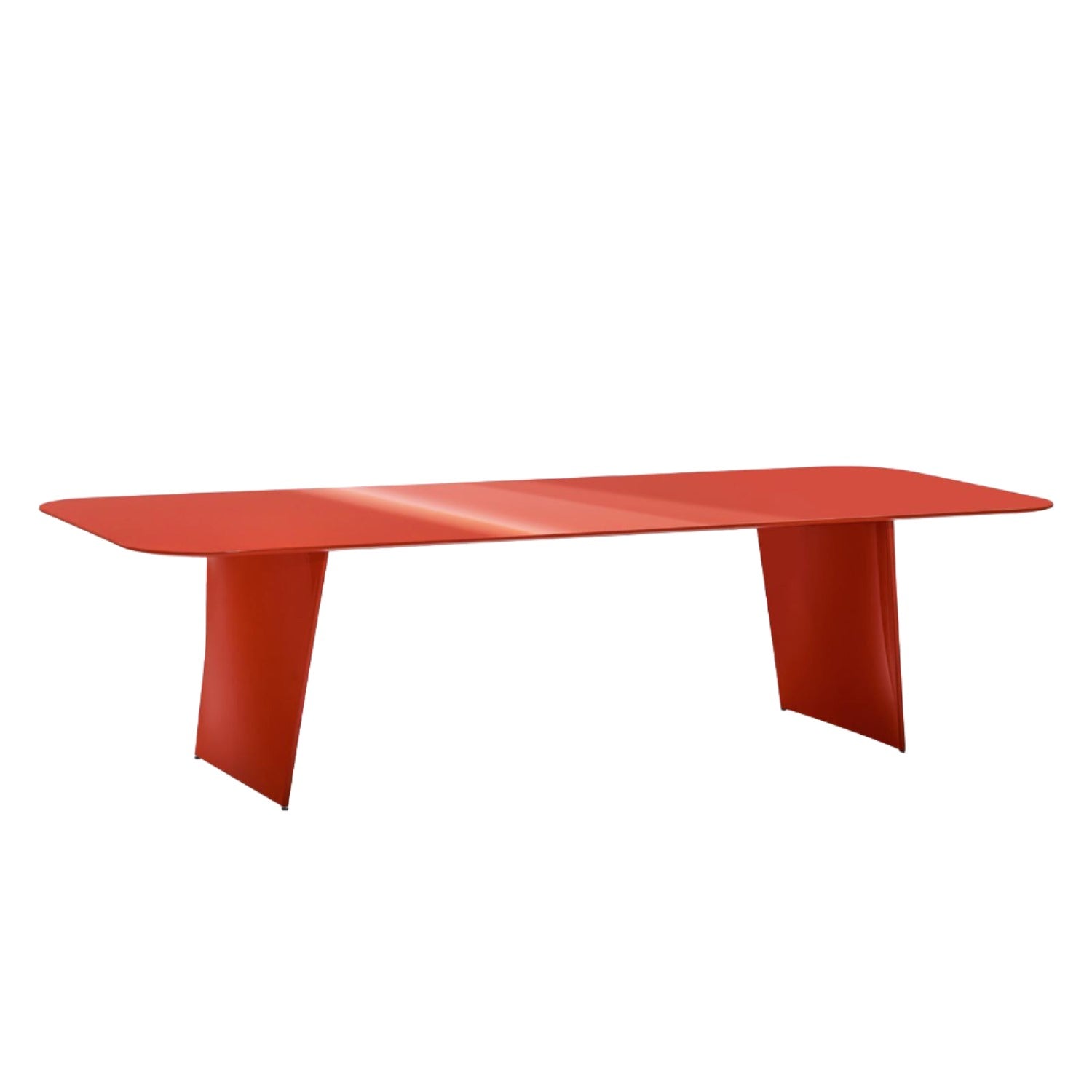 Pedrali Frank TFK Dining Table in glossy red