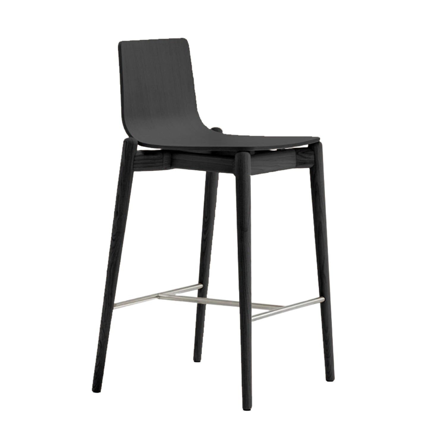 Pedrali Malmo Bar Counter Stool in Black