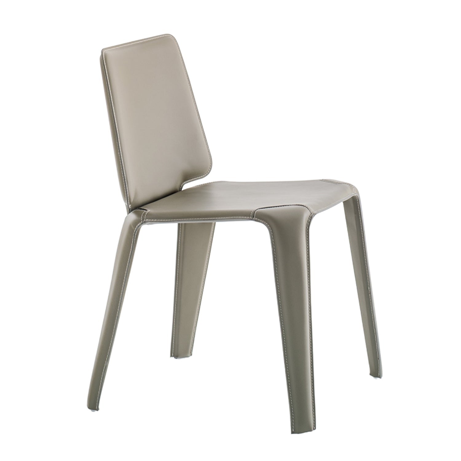 Pedrali Mood dining leather chair in beige