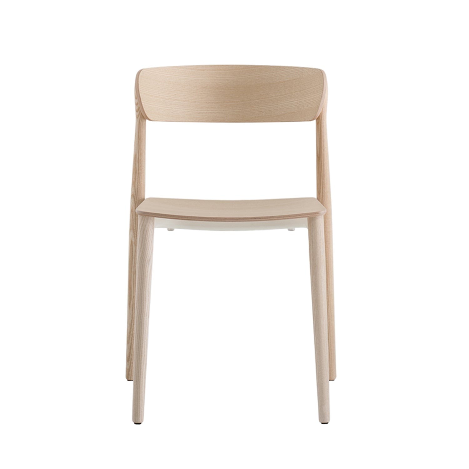 Pedrali Nemea 2820 dining chair in natural ash front view