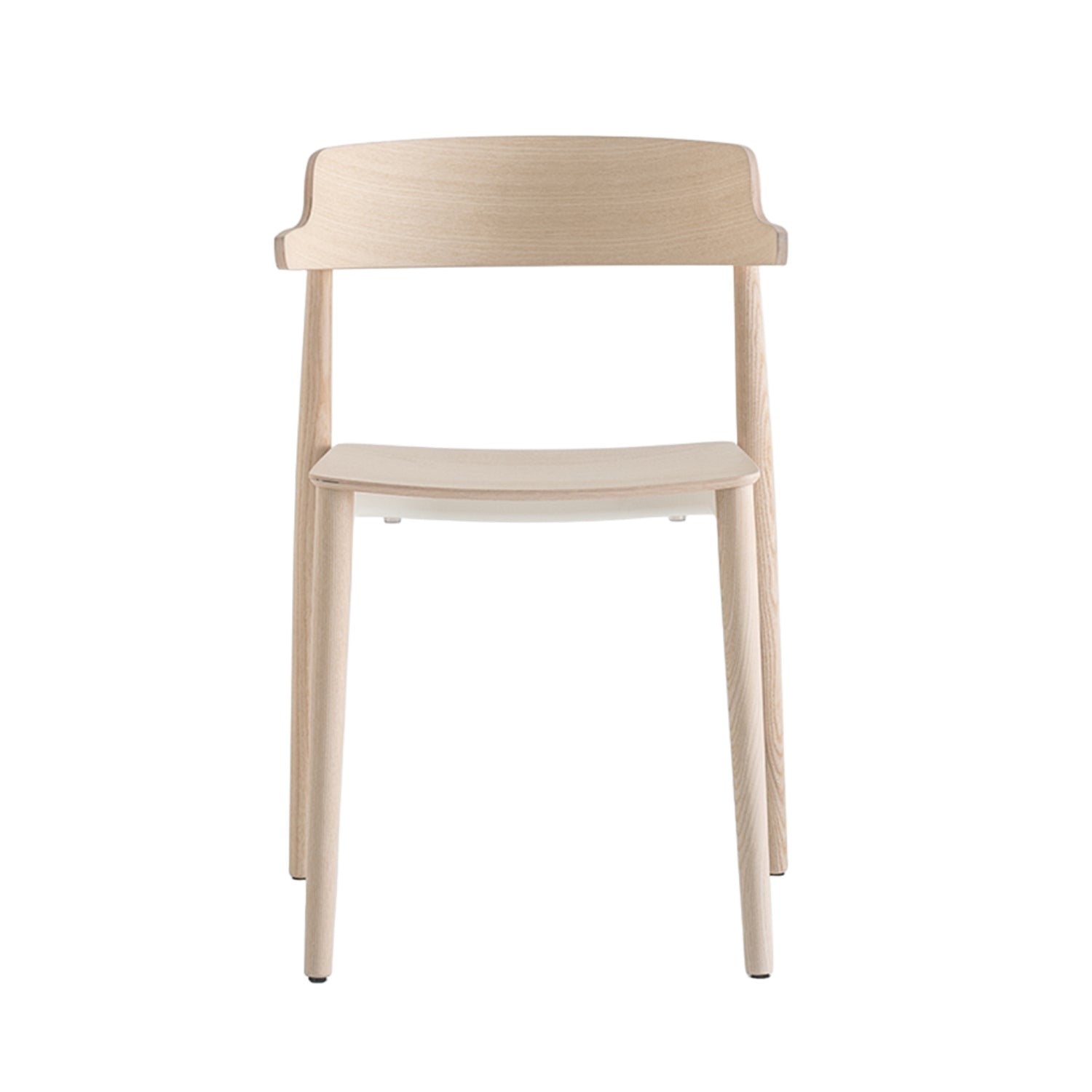 Pedrali Nemea 2825 dining chair in natural ash front view