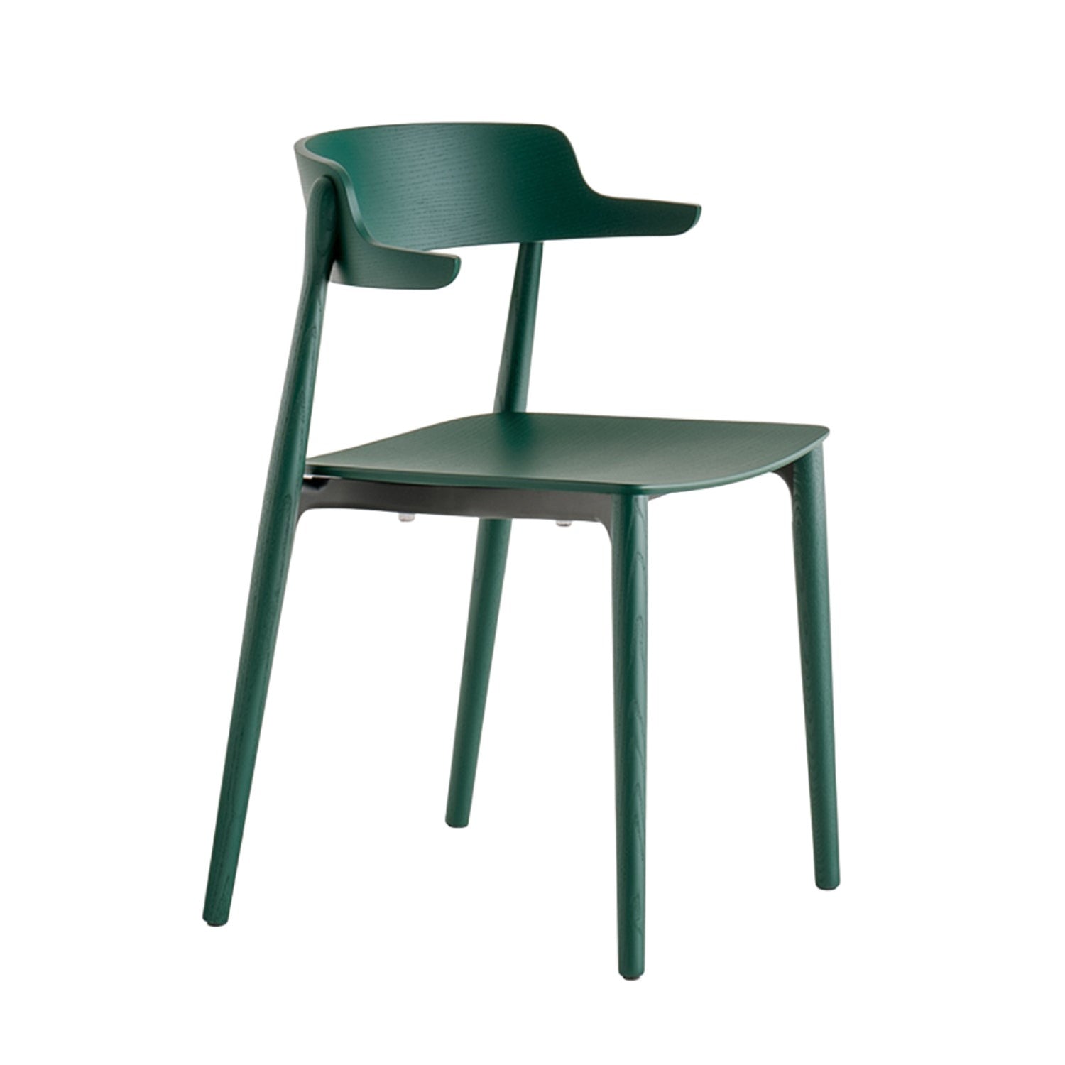 Pedrali Nemea 2825 dining chair in green angle view