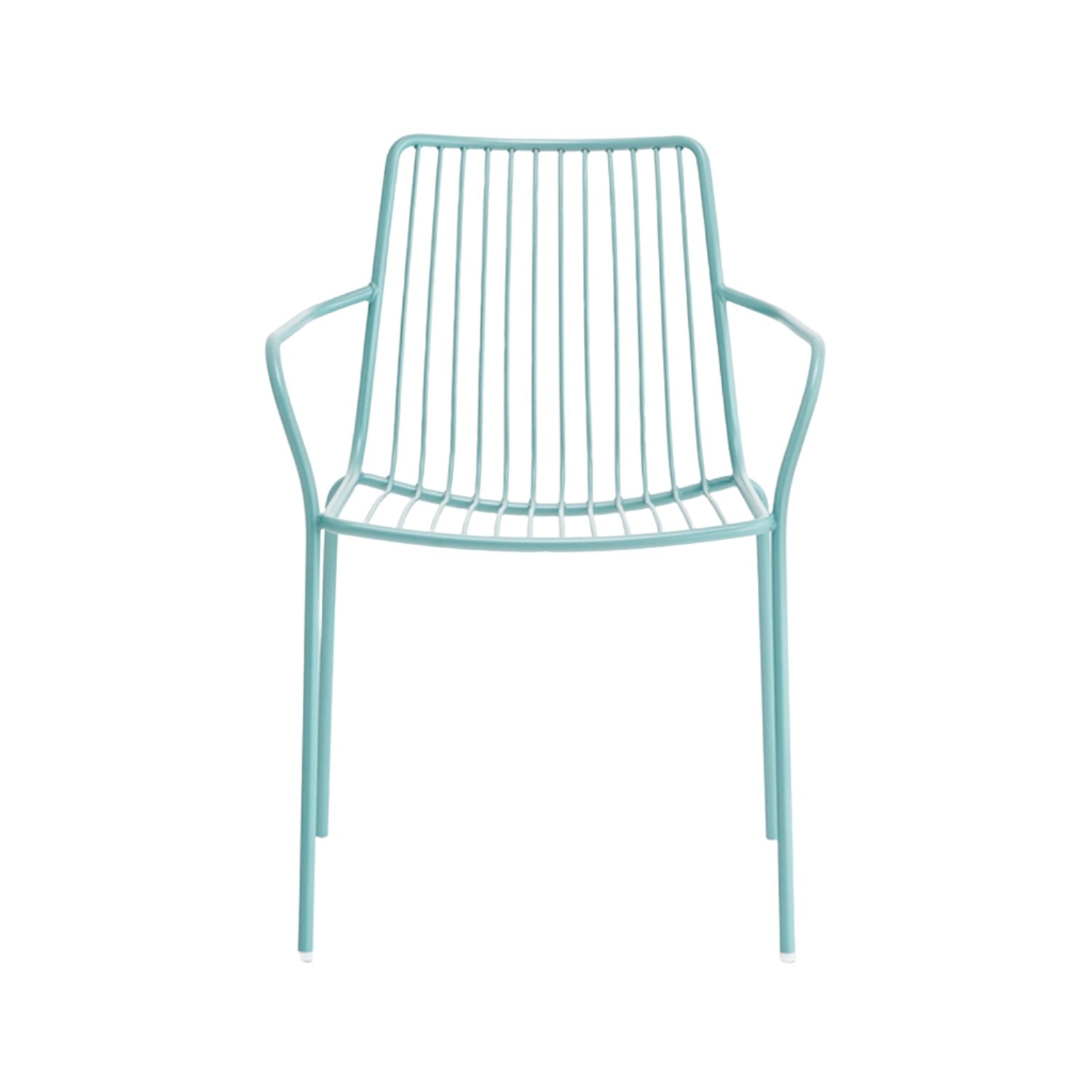 Pedrali Nolita 3656 garden dining armchair in azure blue