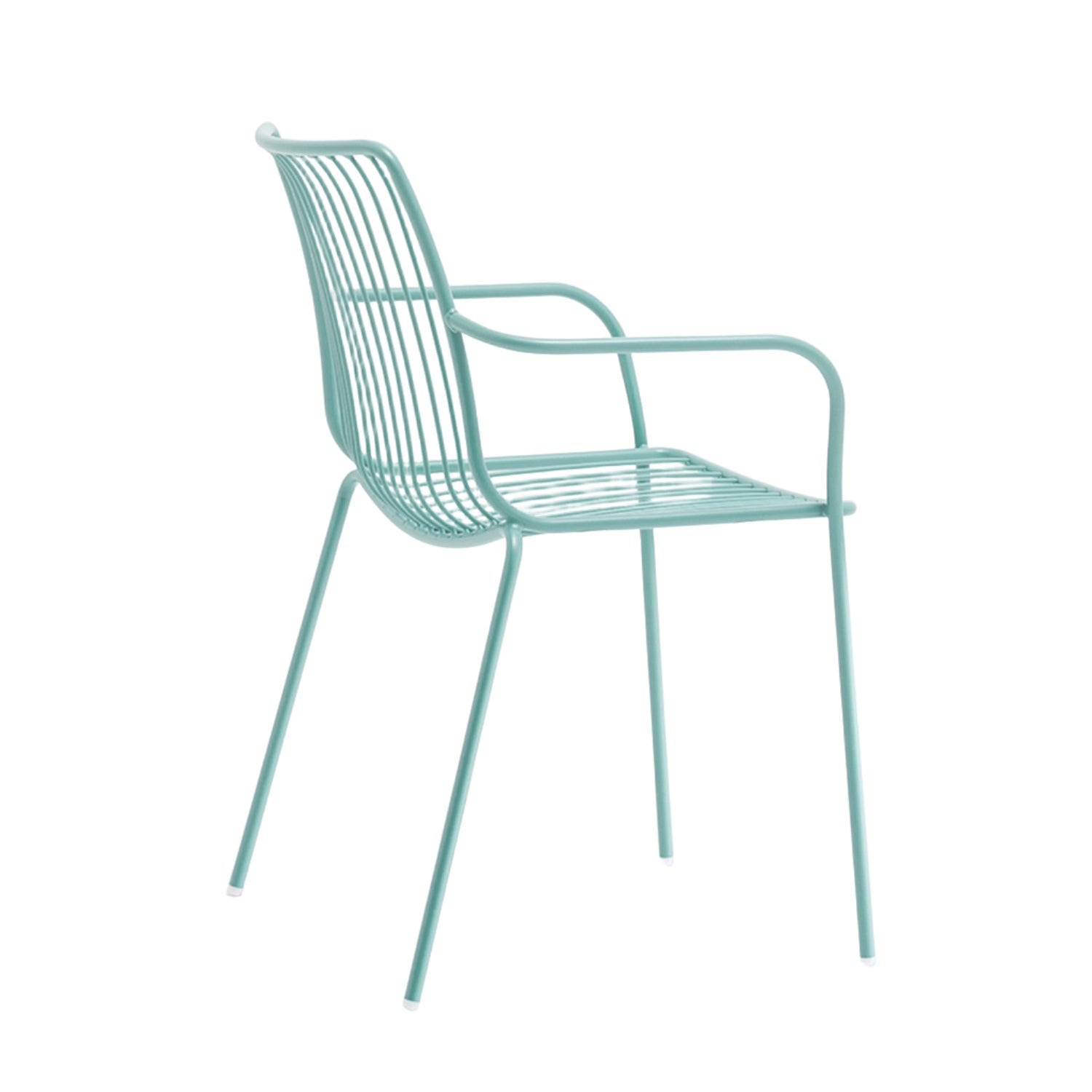 Pedrali Nolita 3656 garden dining armchair in azure blue