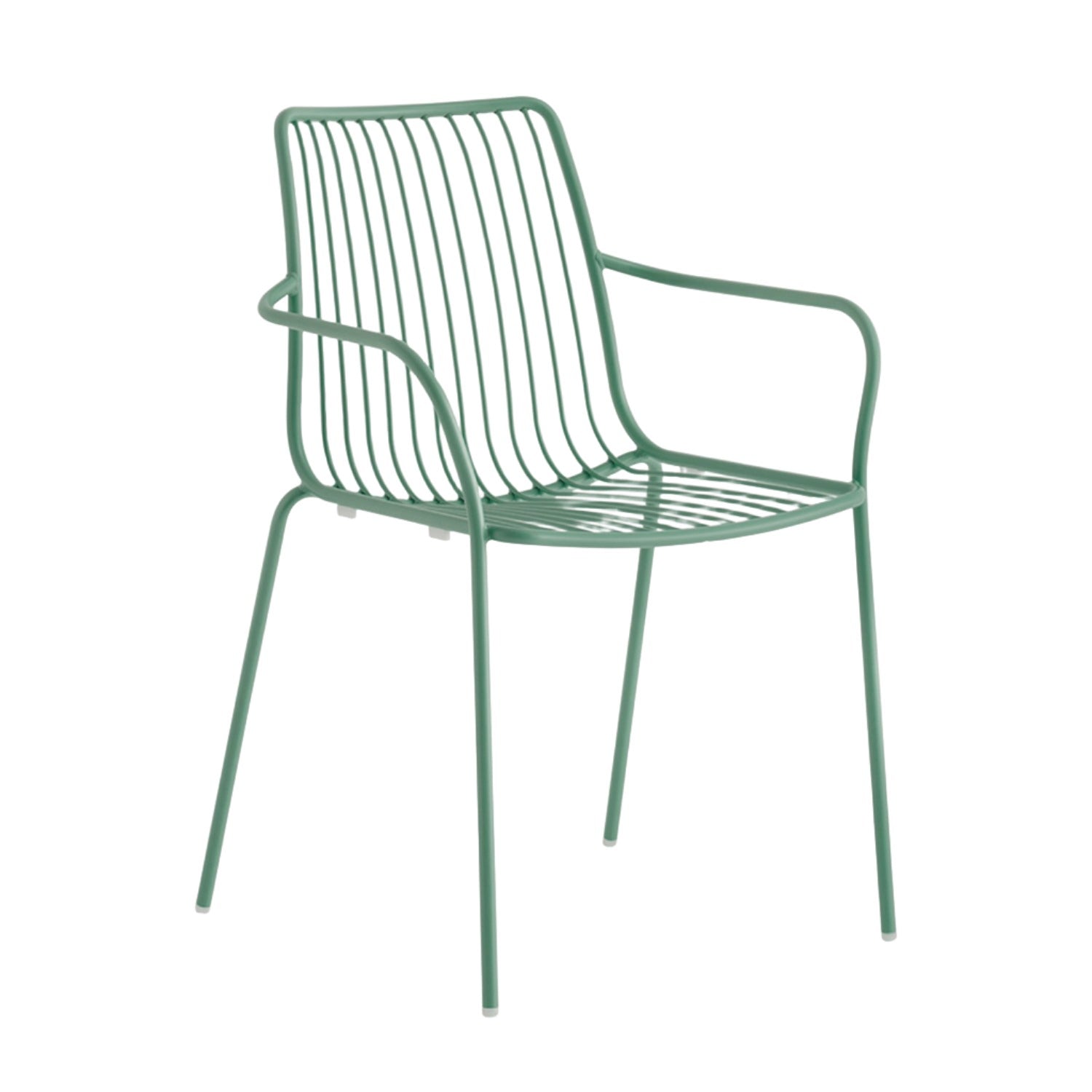 Pedrali Nolita 3656 garden dining armchair in dark green