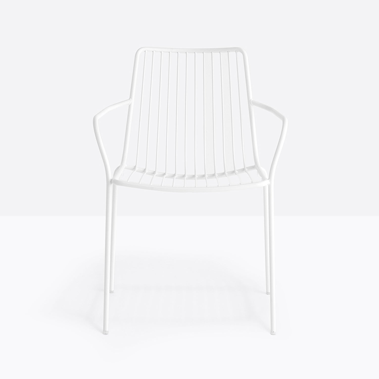 Pedrali Nolita 3656 garden dining armchair in white