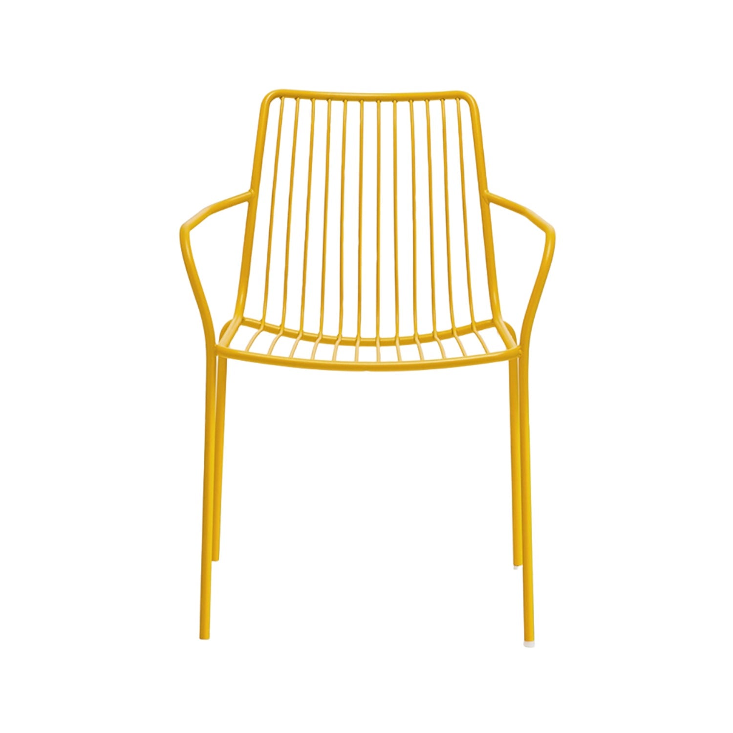 Pedrali Nolita 3656 garden dining armchair in yellow