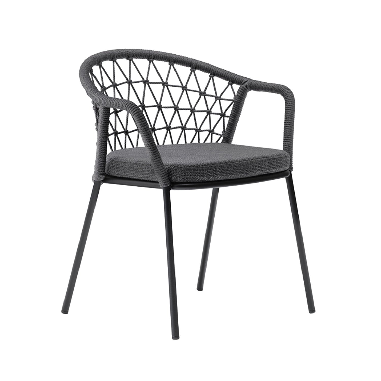 Pedrali Panarea 3675 Outdoor Dining Chair in anthracite