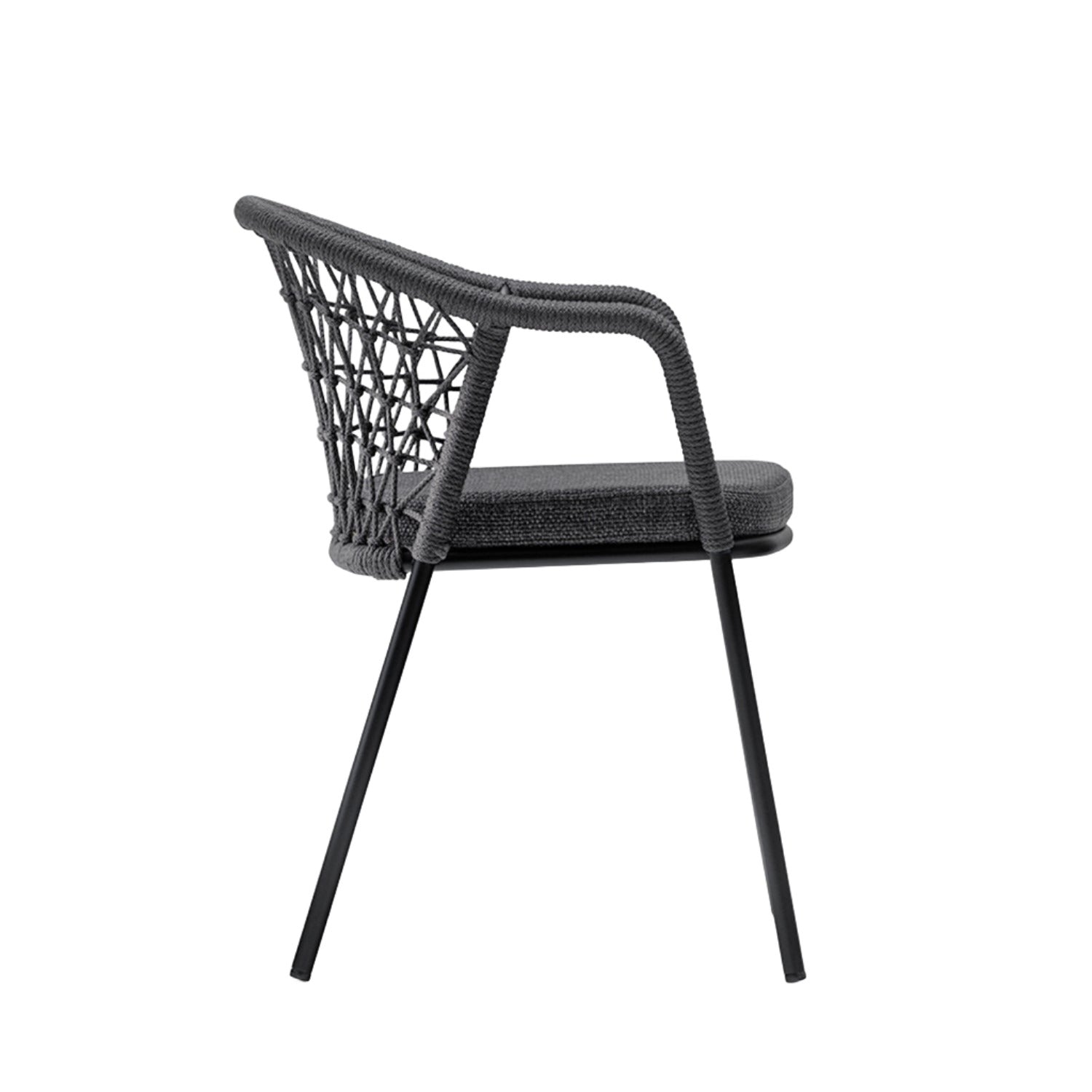 Pedrali Panarea 3675 Outdoor Dining Chair in anthracite