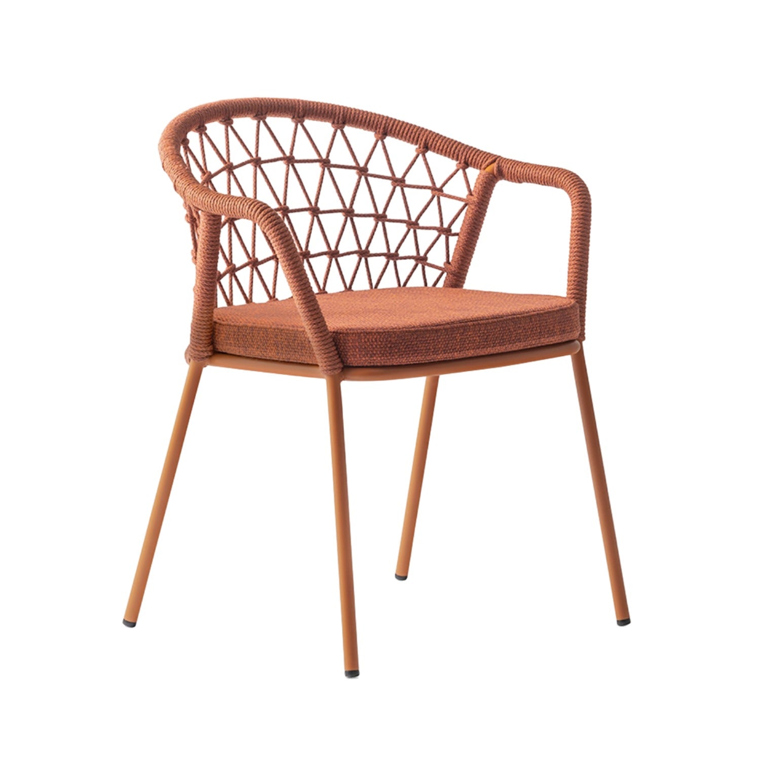 Pedrali Panarea 3675 Outdoor Dining Chair in terracotta