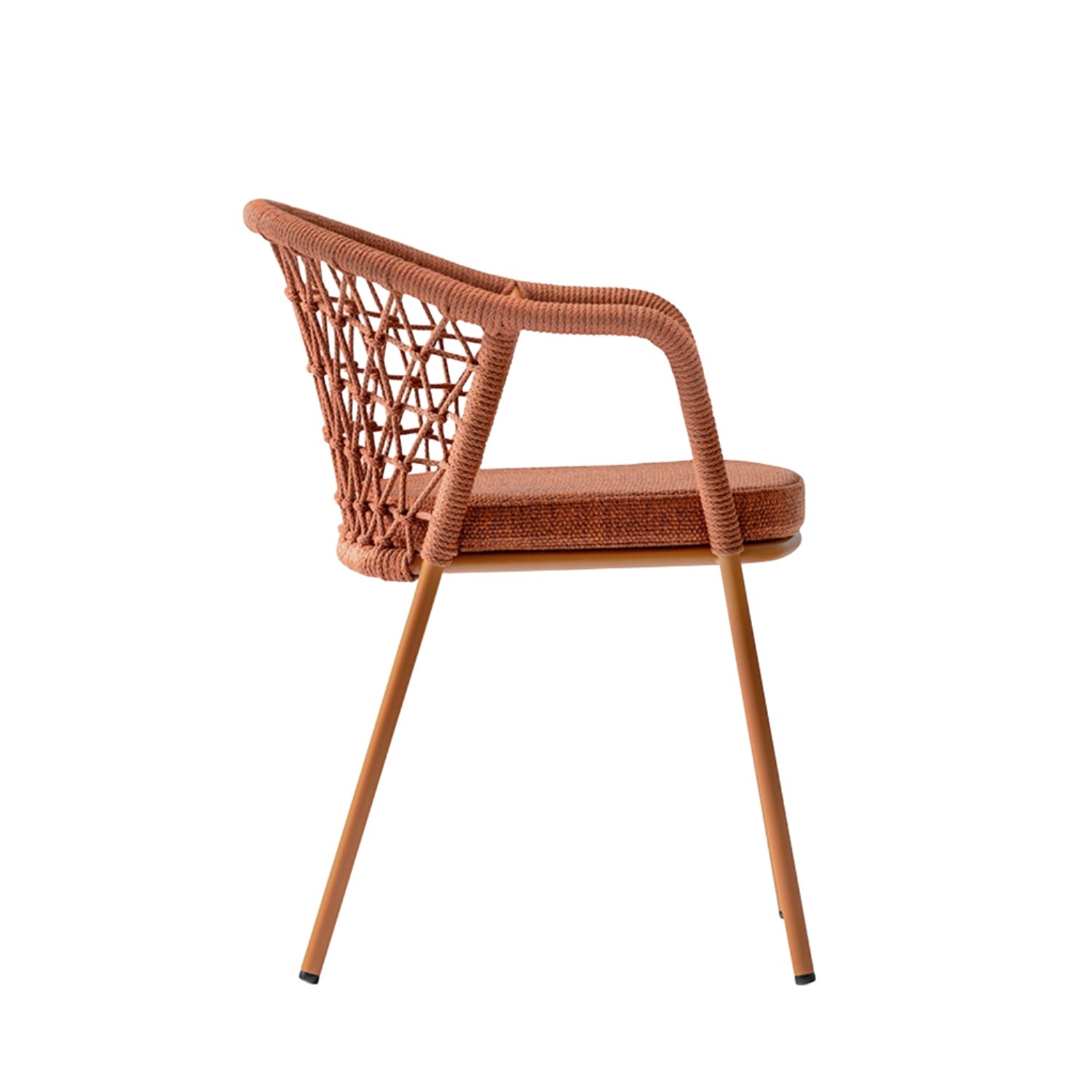 Pedrali Panarea 3675 Outdoor Dining Chair in terracotta