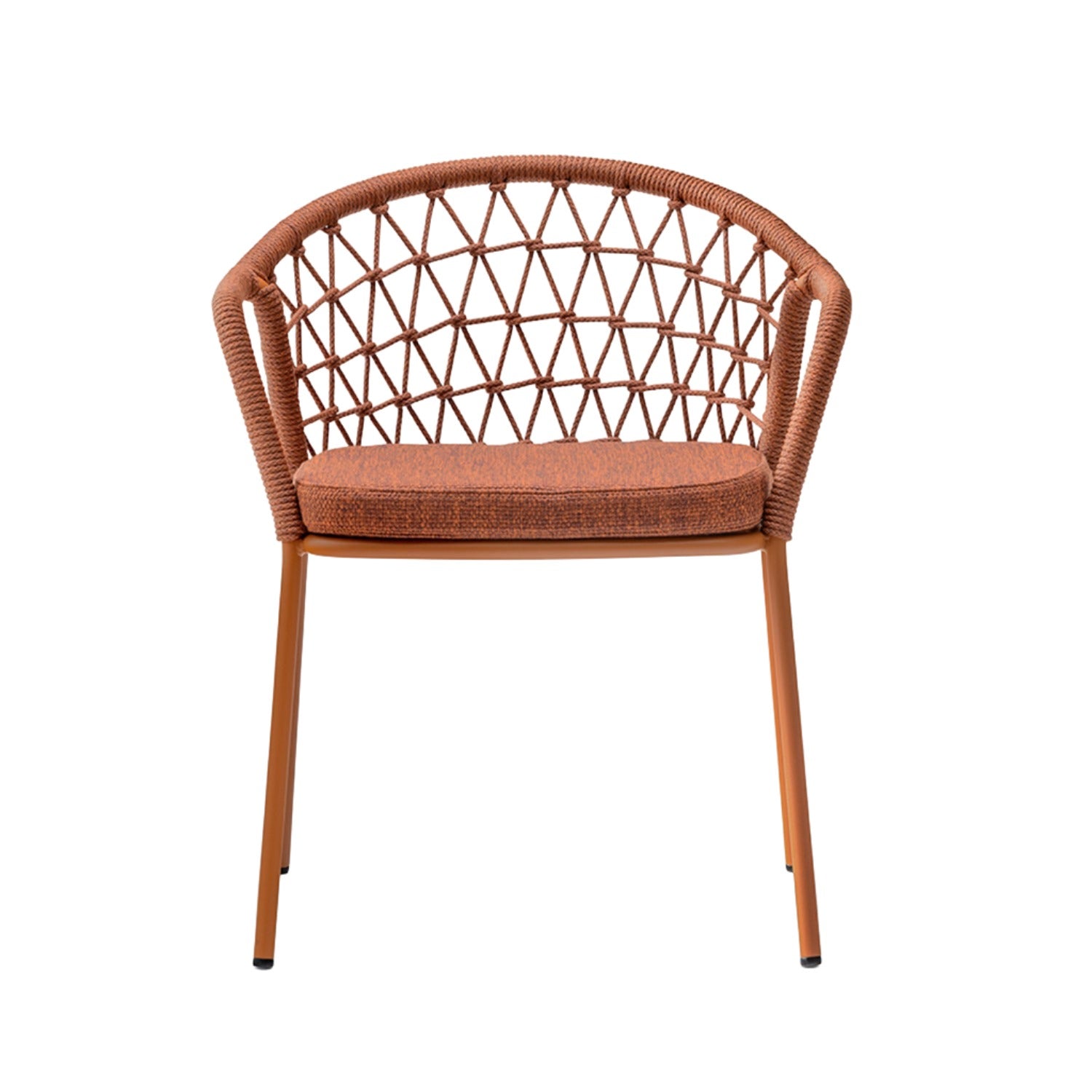 Pedrali Panarea 3675 Outdoor Dining Chair in terracotta