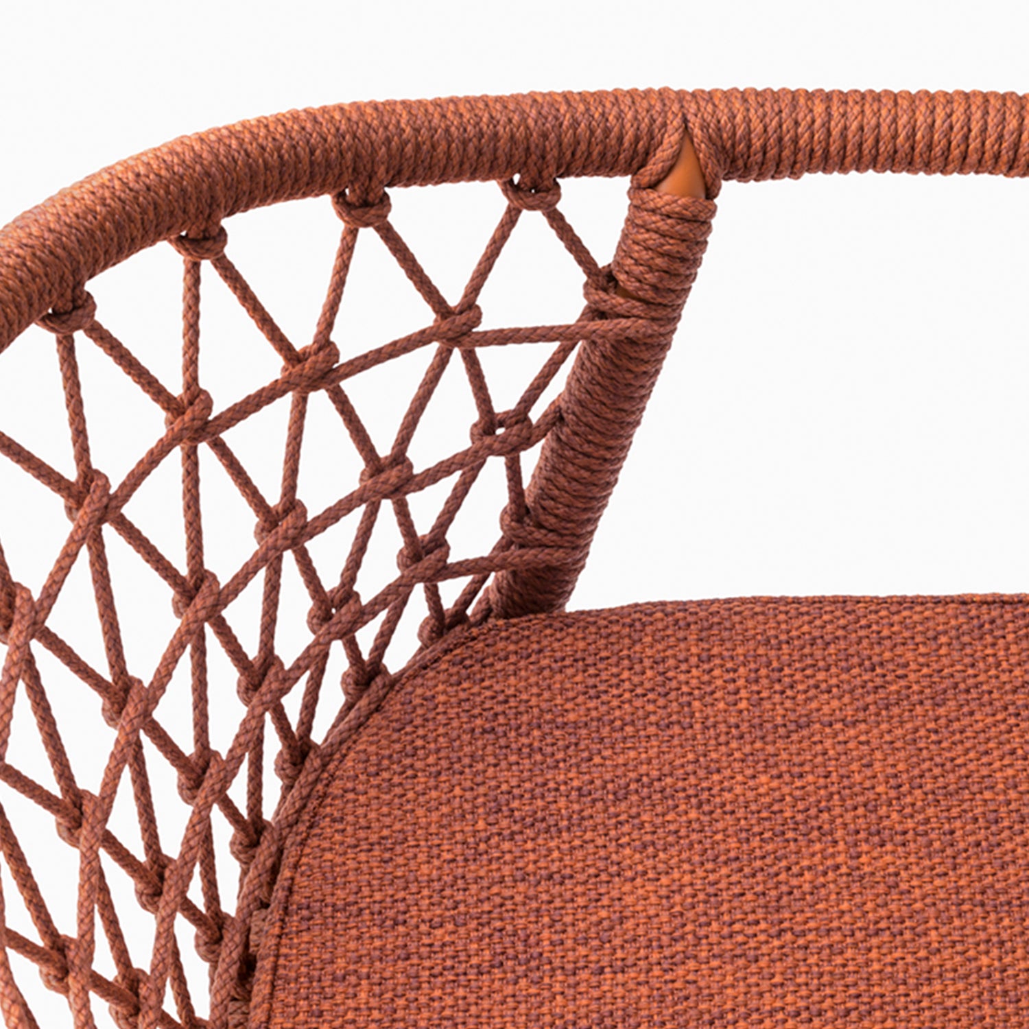 Pedrali Panarea 3675 Outdoor Dining Chair in terracotta detail