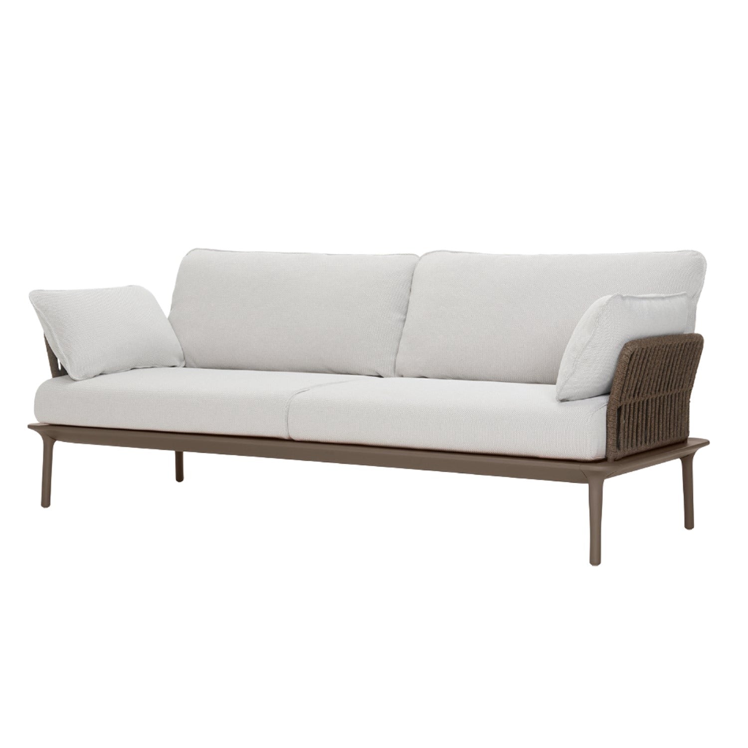 Pedrali Reva Twist sofa with brown cord