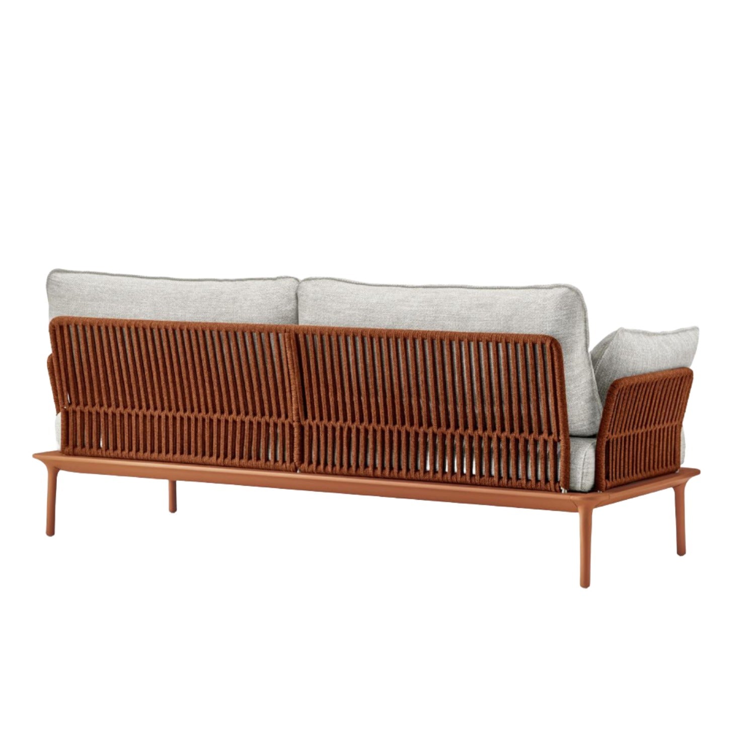 Pedrali Reva Twist sofa with terracotta cord