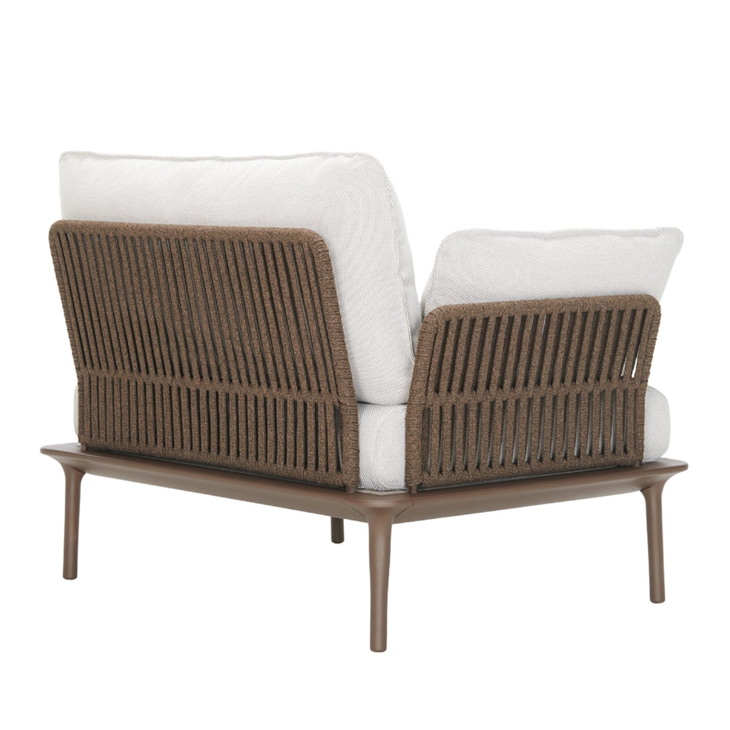 Pedrali Reva Twist armchair with brown cord