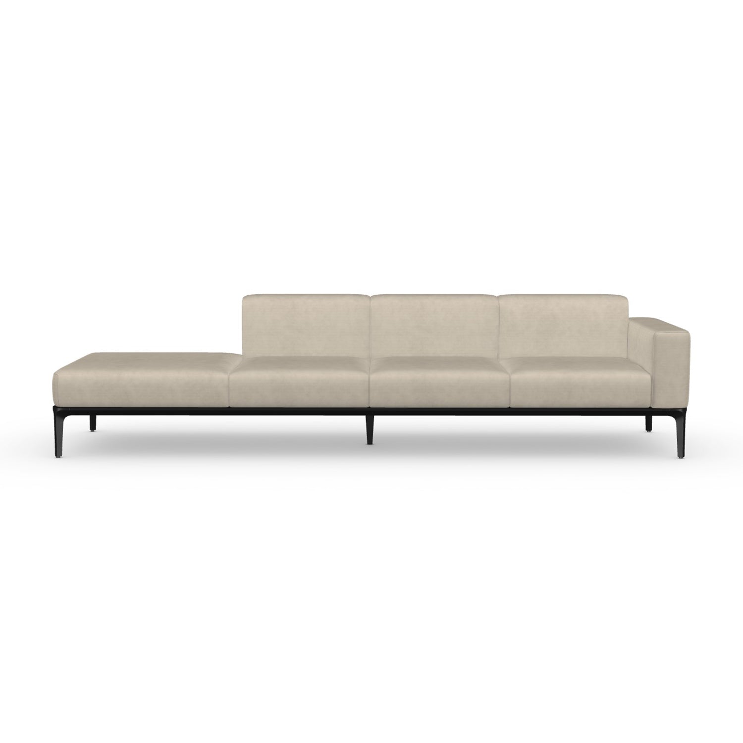 Sovet Italia Slim 4 seater sofa chaise longue