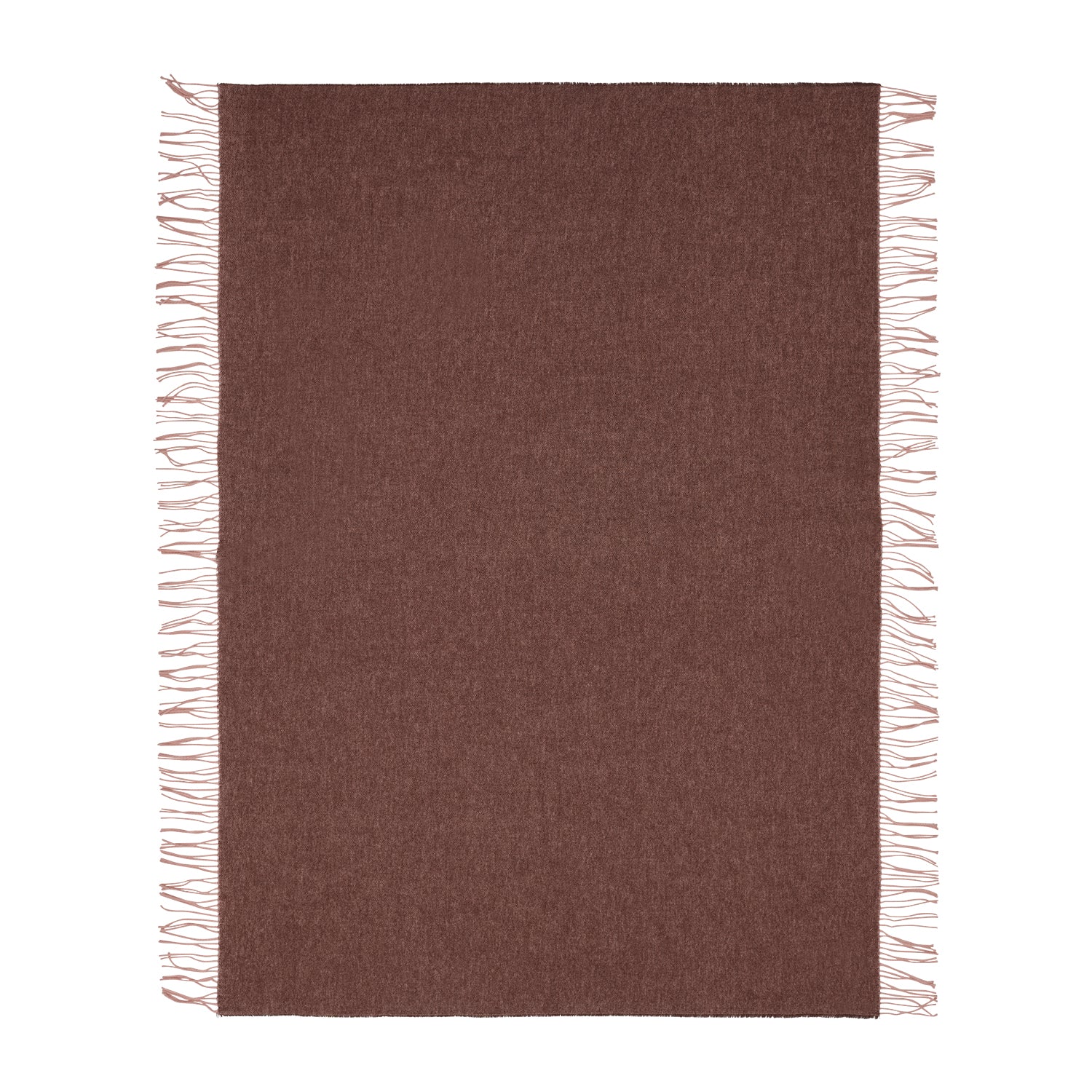 Silkeborg Uldspinderi Franja Throw in pink brown