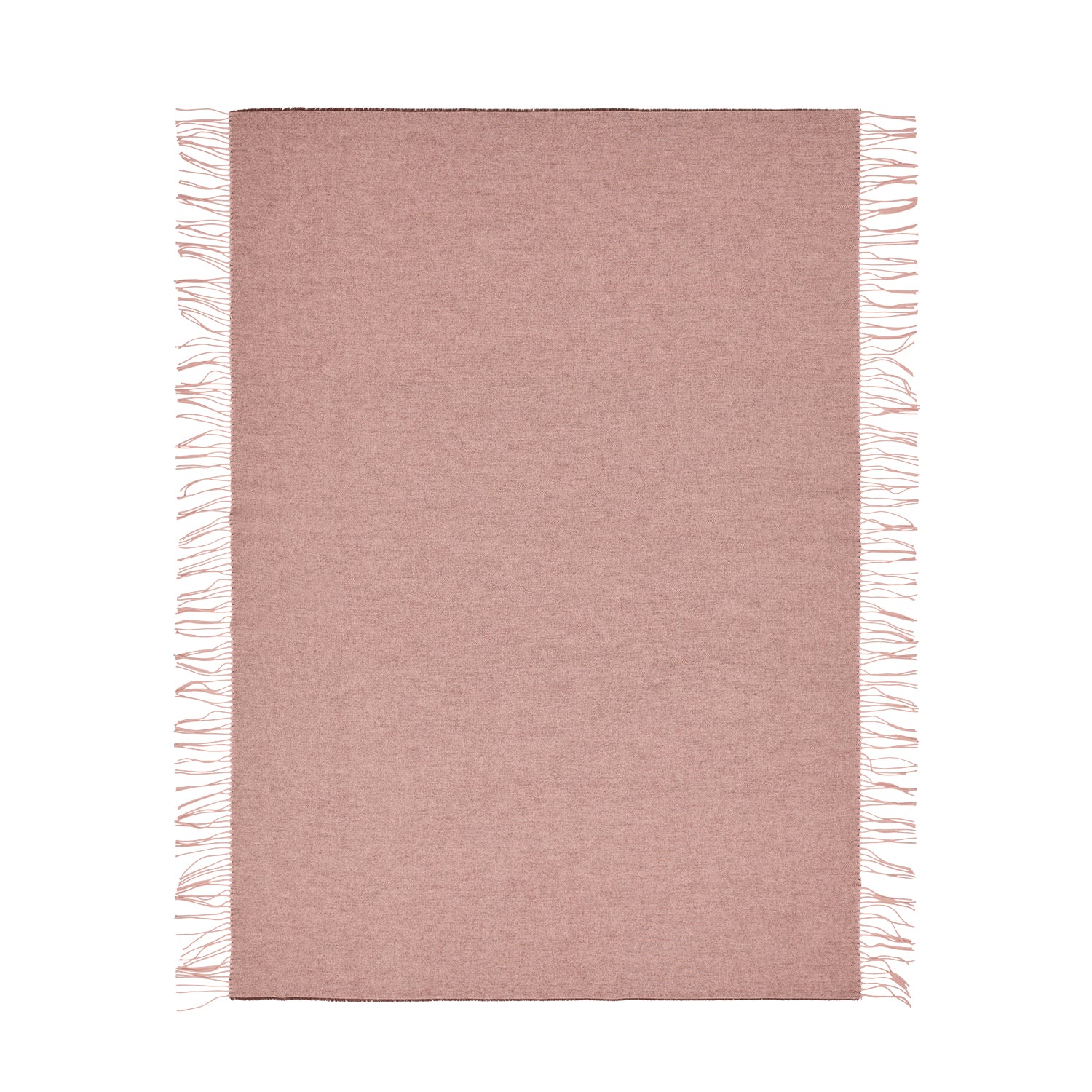 Silkeborg Uldspinderi Franja Throw in pink brown